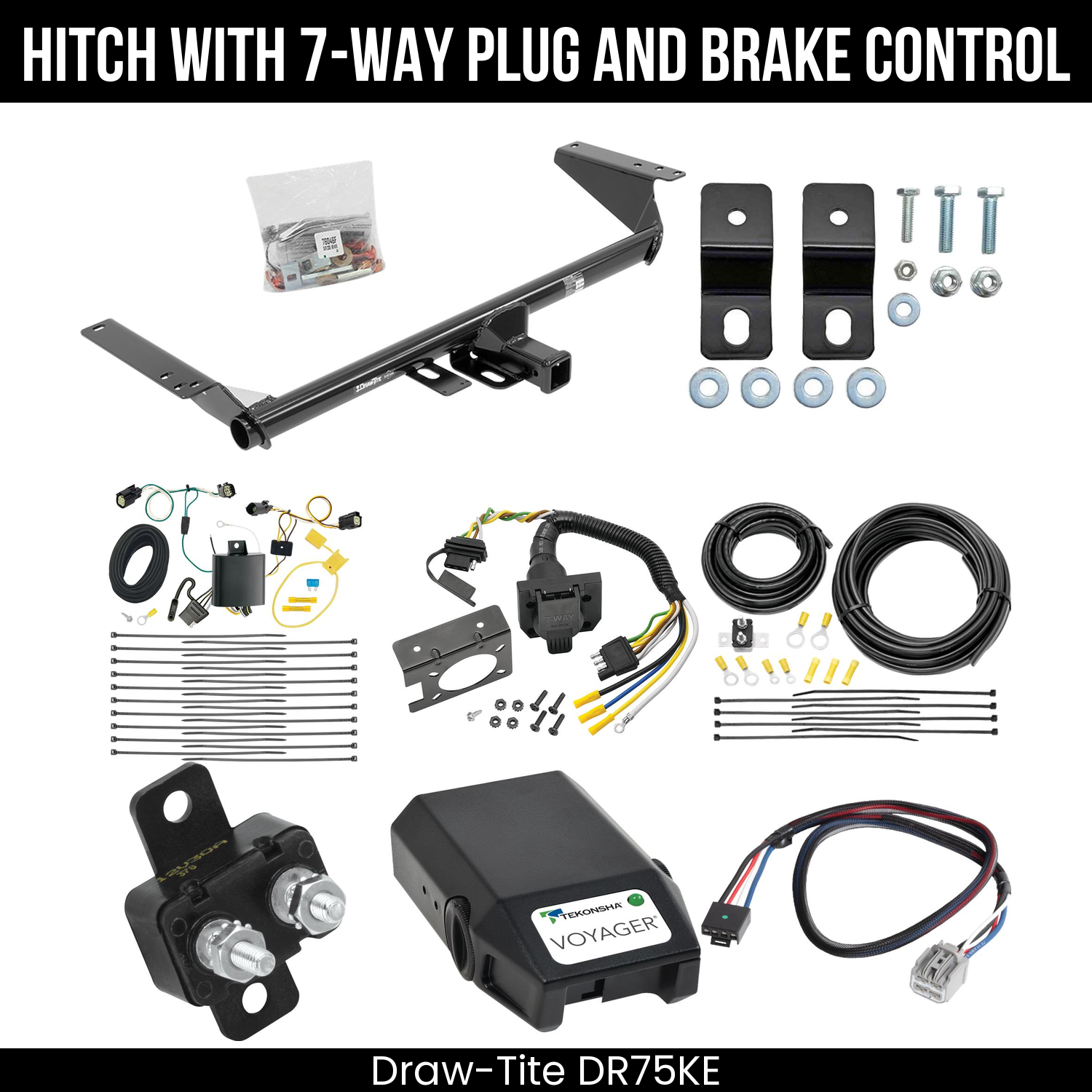 Trailer Hitch , 7-Way , Tekonsha Voyager Brake Control