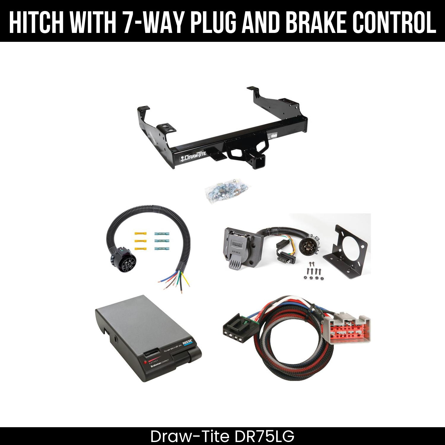 Trailer Hitch , 7-Way , Reese Brakeman Brake Control