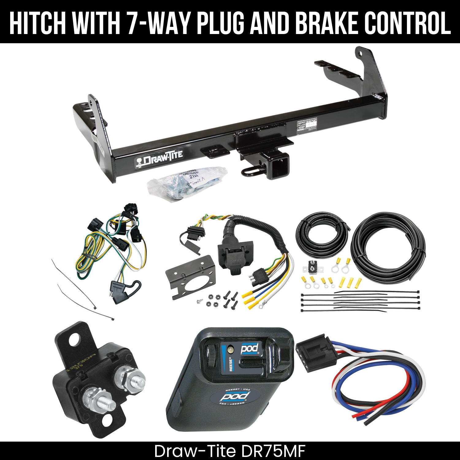 Trailer Hitch , 7-Way , Reese POD Brake Control