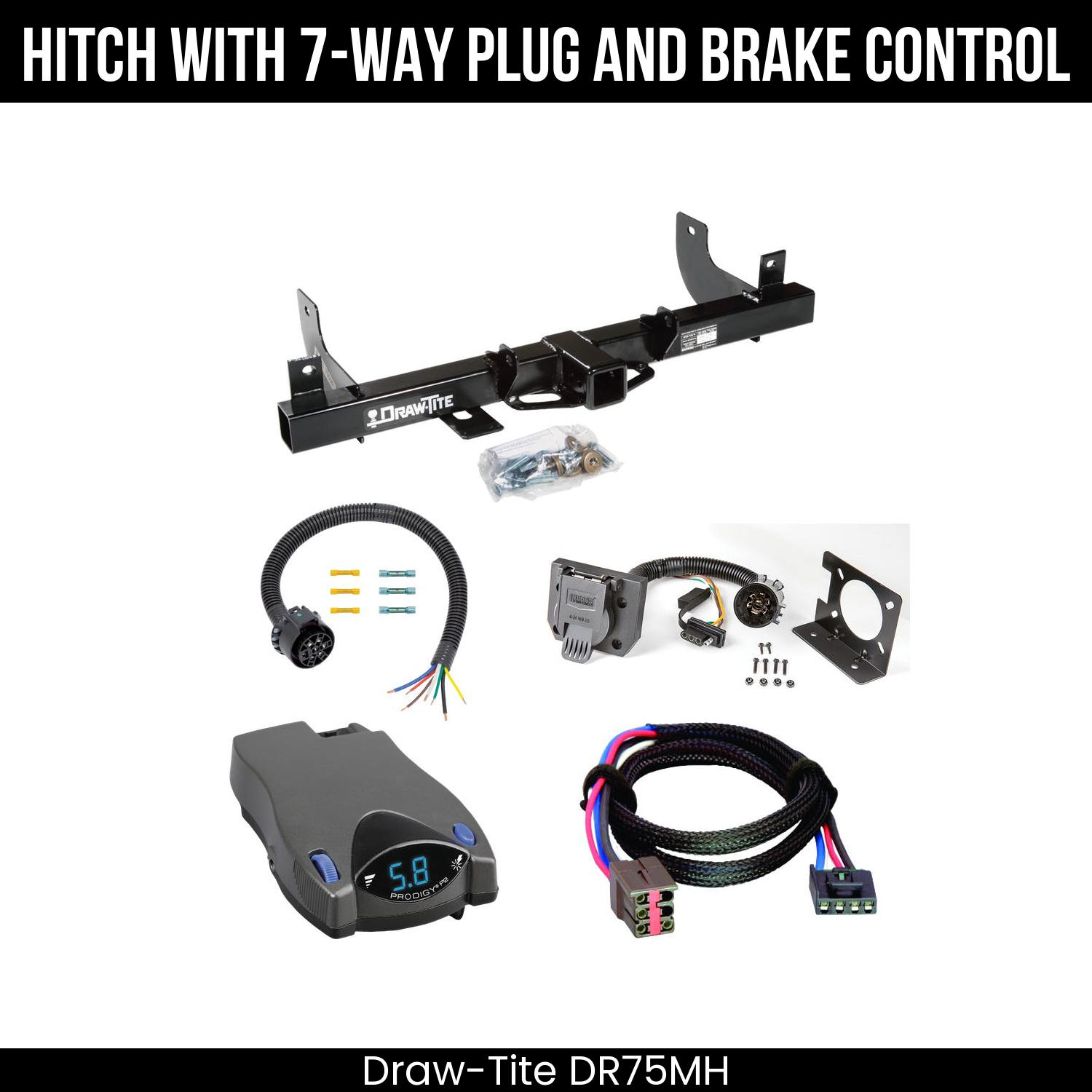 Trailer Hitch , 7-Way , Tekonsha Prodigy P2 Brake Control