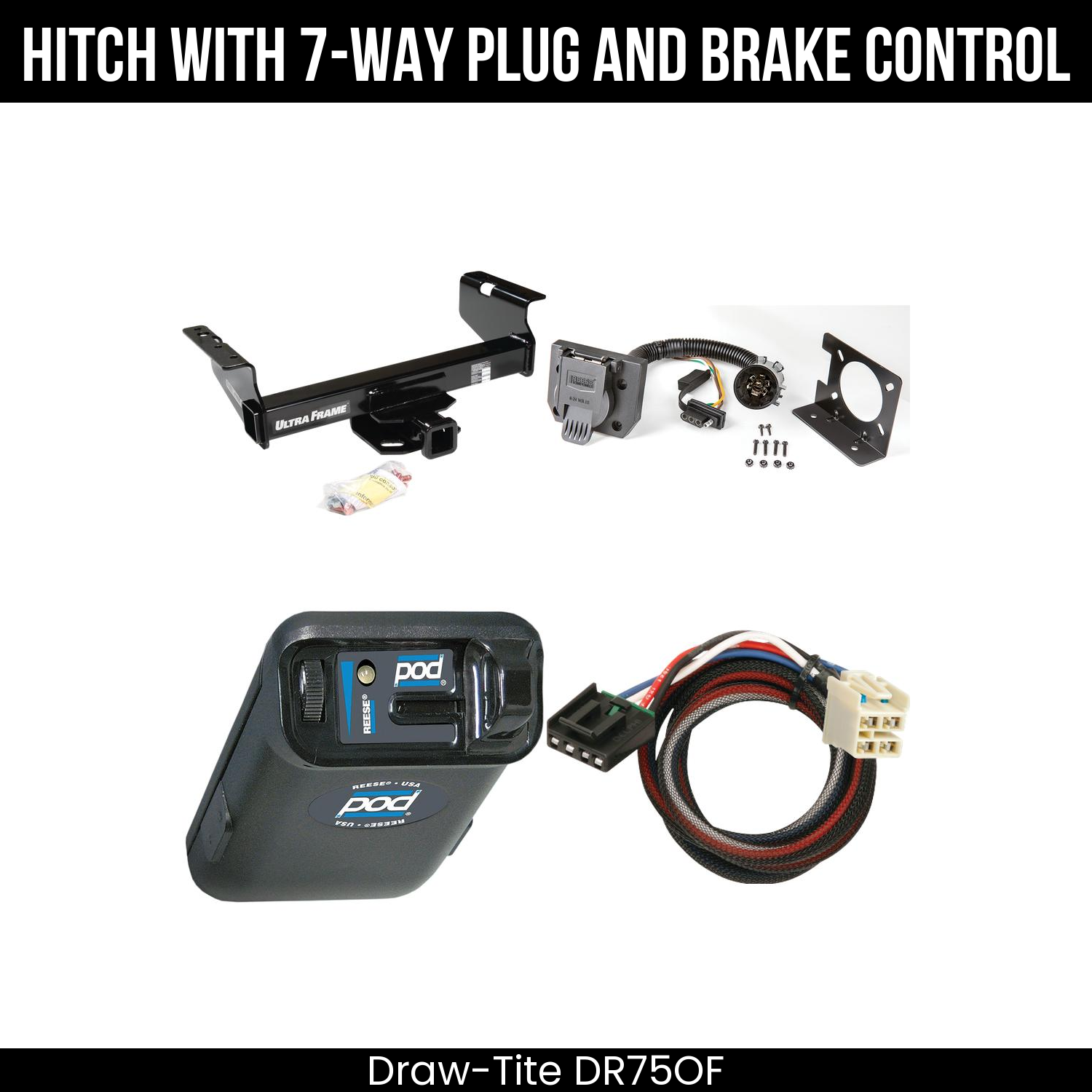 Trailer Hitch , 7-Way , Reese POD Brake Control