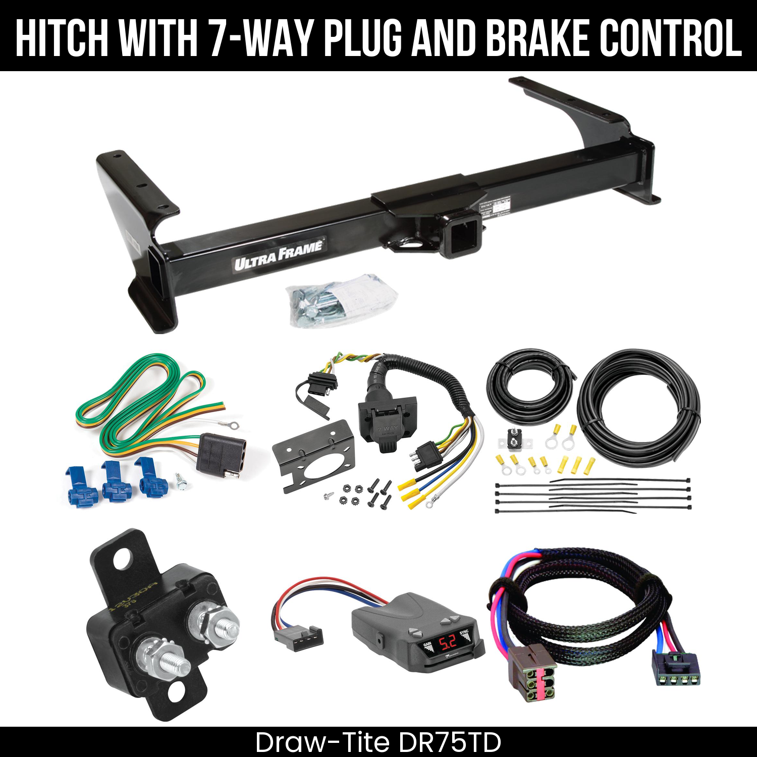 Trailer Hitch , 7-Way , Tekonsha Brakeman IV Brake Control