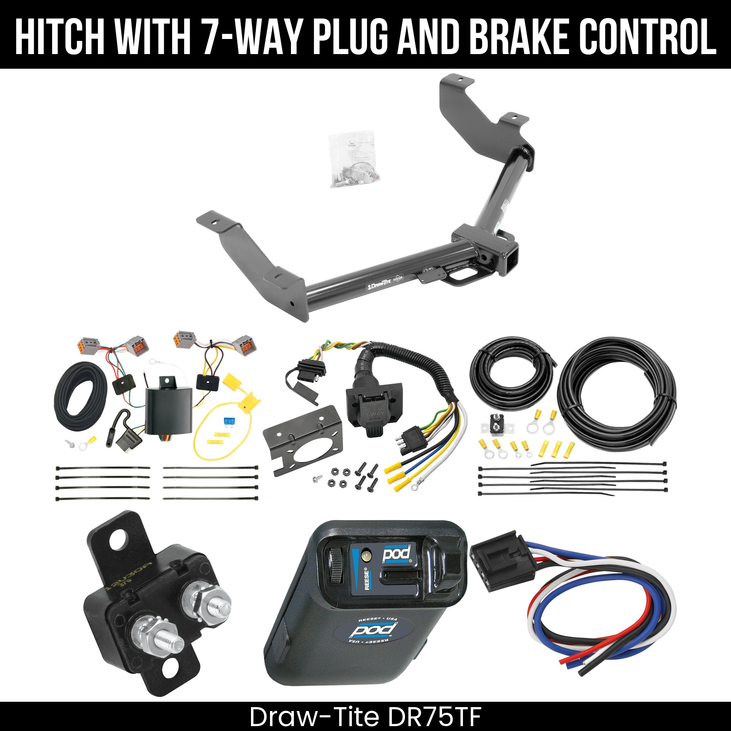Trailer Hitch , 7-Way , Reese POD Brake Control