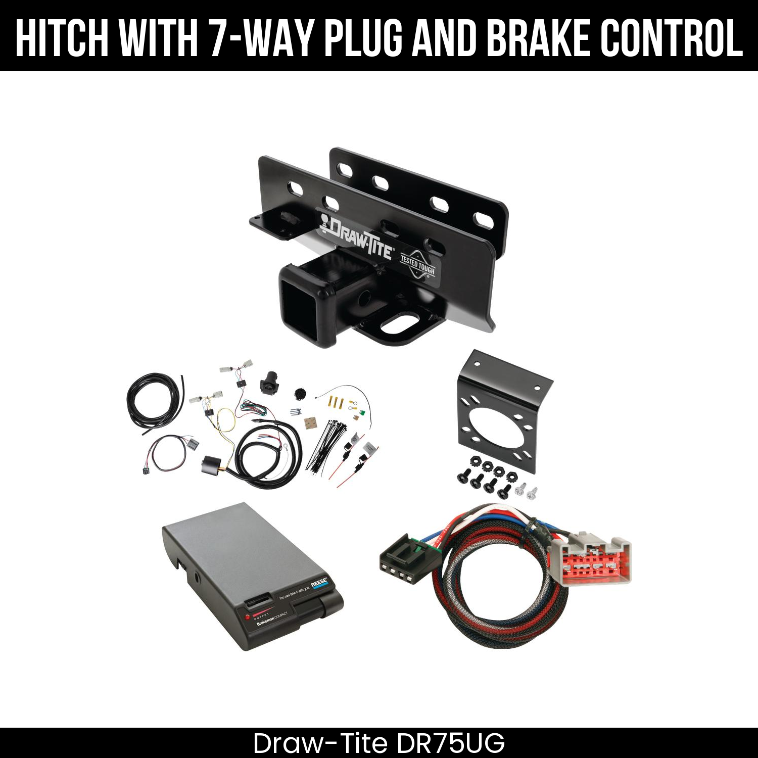 Trailer Hitch , 7-Way , Reese Brakeman Brake Control