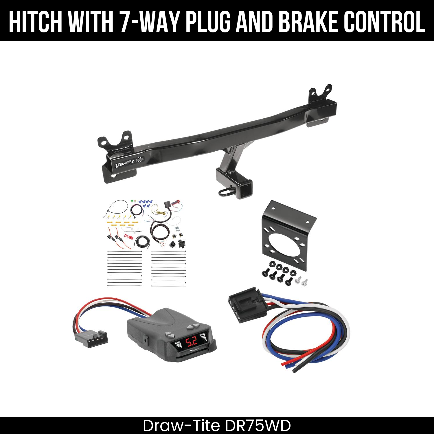 Trailer Hitch , 7-Way , Tekonsha Brakeman IV Brake Control