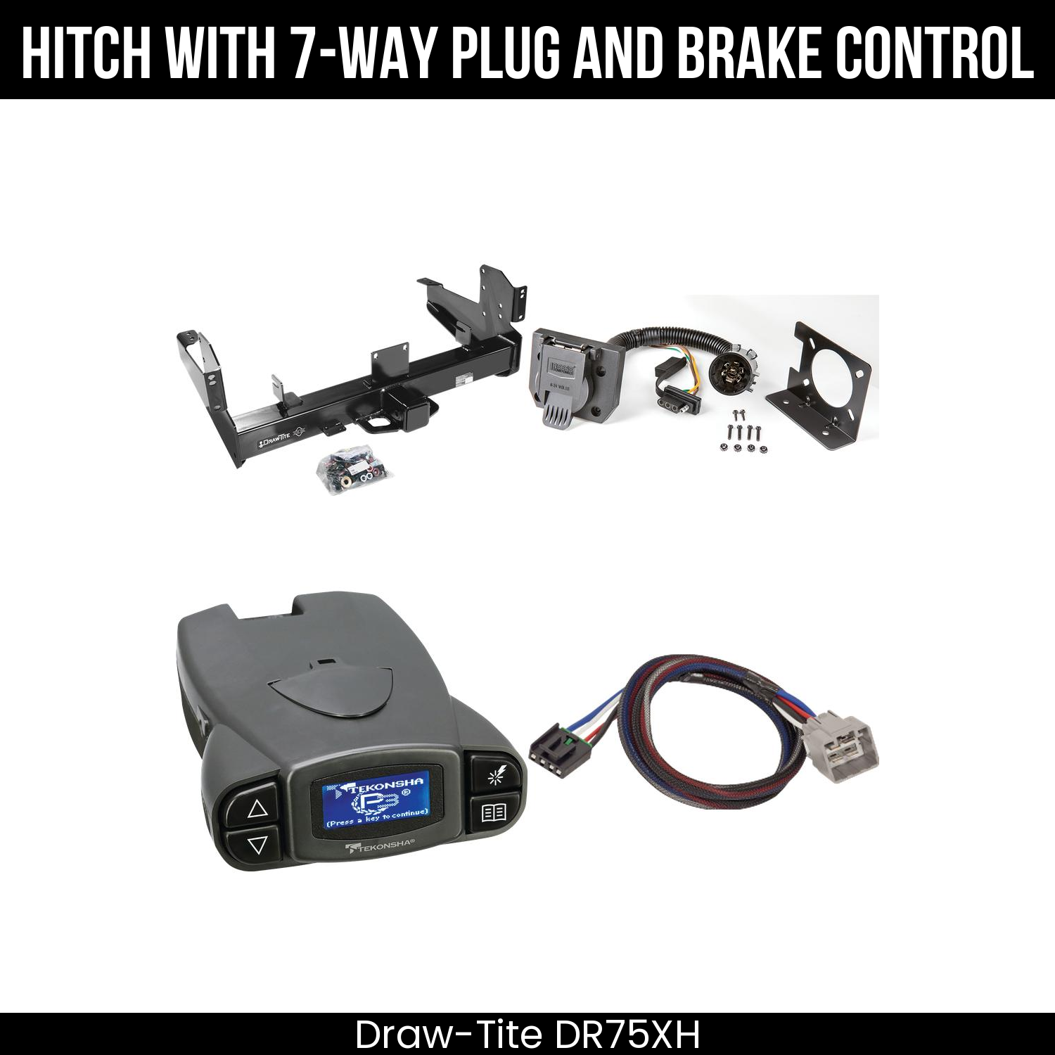 Trailer Hitch , 7-Way , Tekonsha Prodigy P3 Brake Control