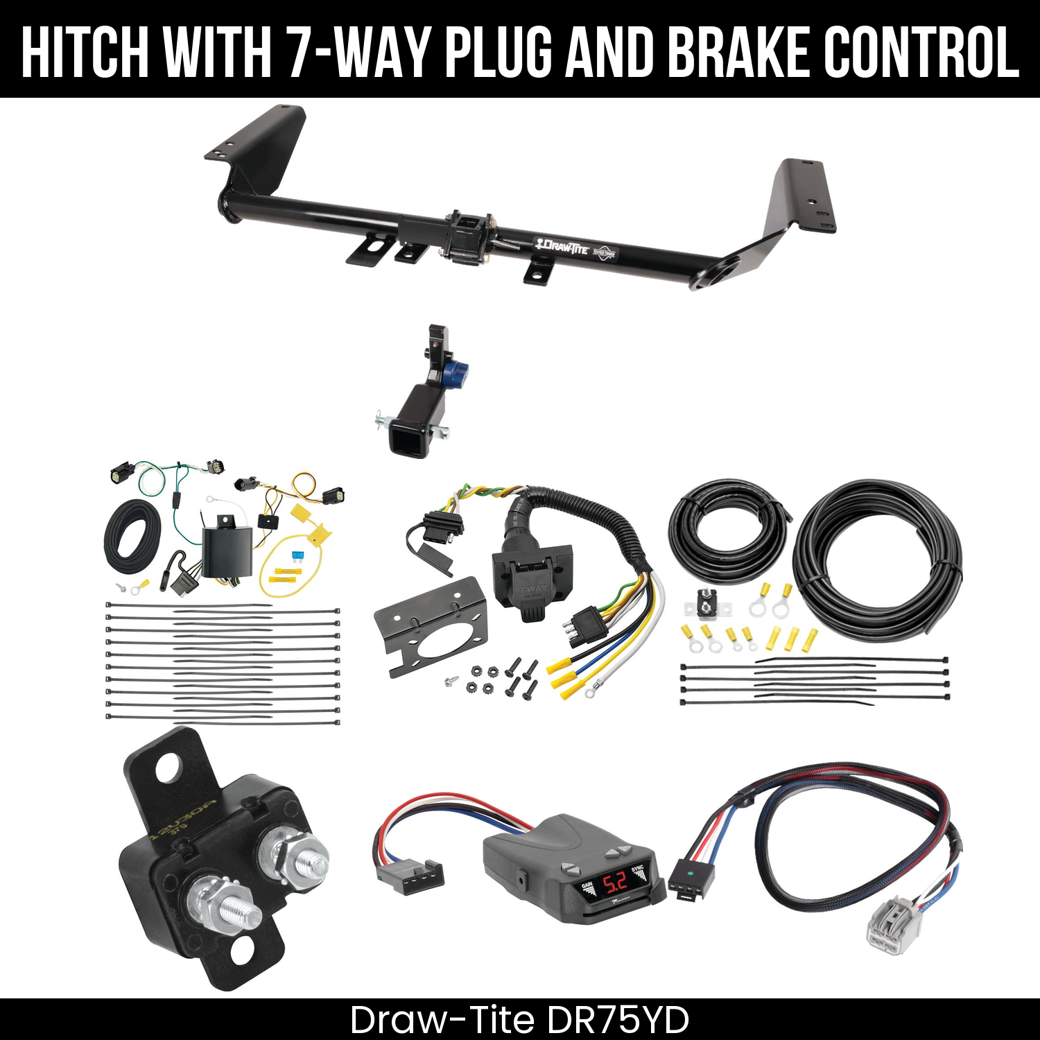 Trailer Hitch , 7-Way , Tekonsha Brakeman IV Brake Control