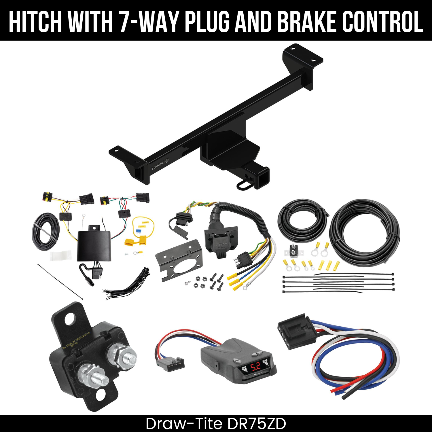 Trailer Hitch , 7-Way , Tekonsha Brakeman IV Brake Control