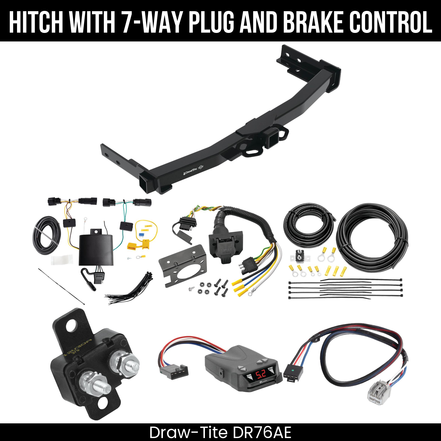 Trailer Hitch , 7-Way , Tekonsha Brakeman IV Brake Control