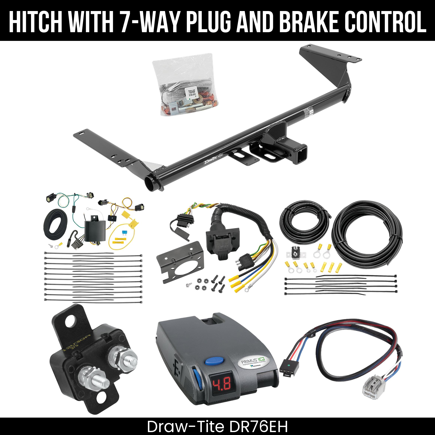 Trailer Hitch , 7-Way , Tekonsha Primus IQ Brake Control