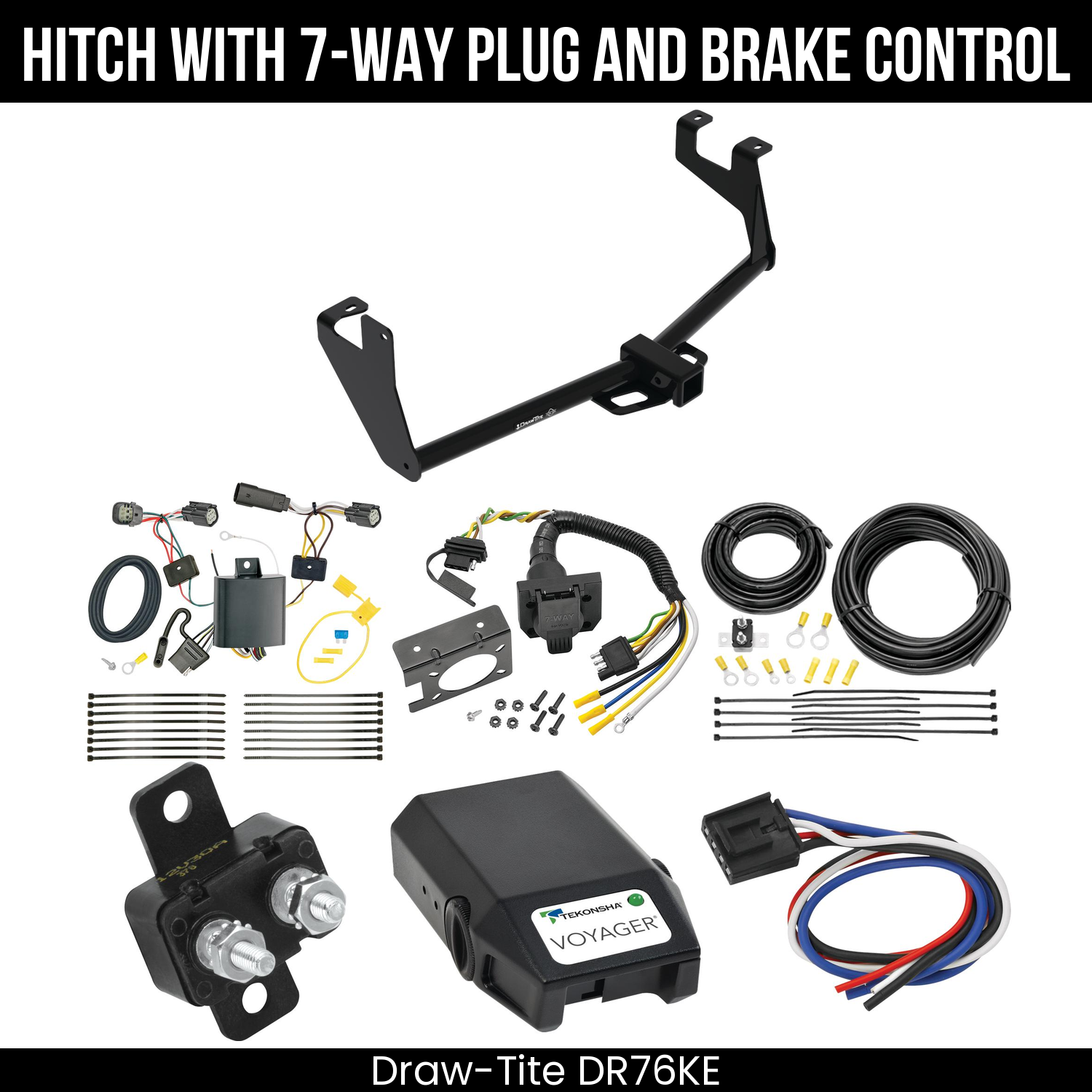 Trailer Hitch , 7-Way , Tekonsha Voyager Brake Control