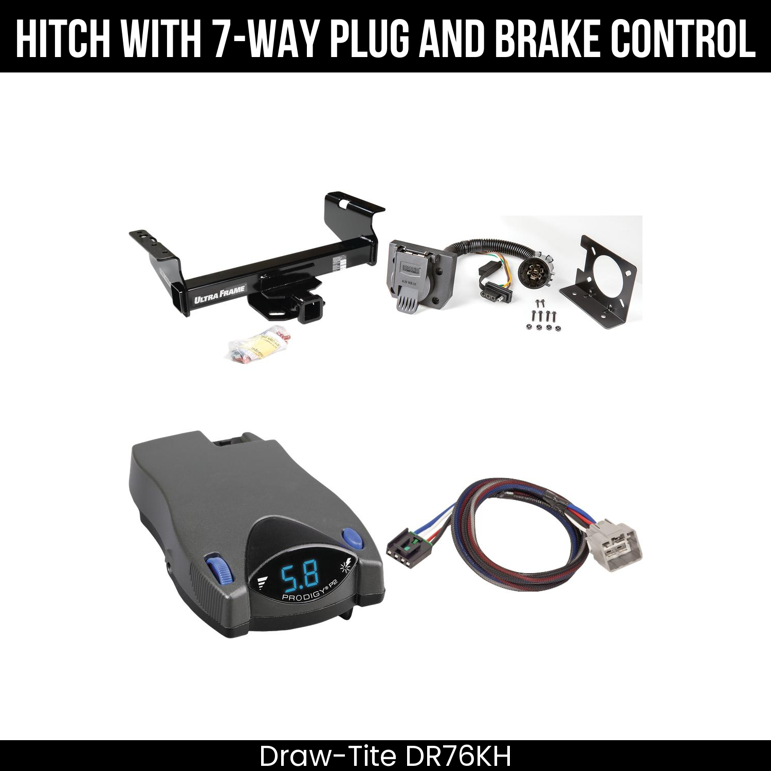 Trailer Hitch , 7-Way , Tekonsha Prodigy P2 Brake Control