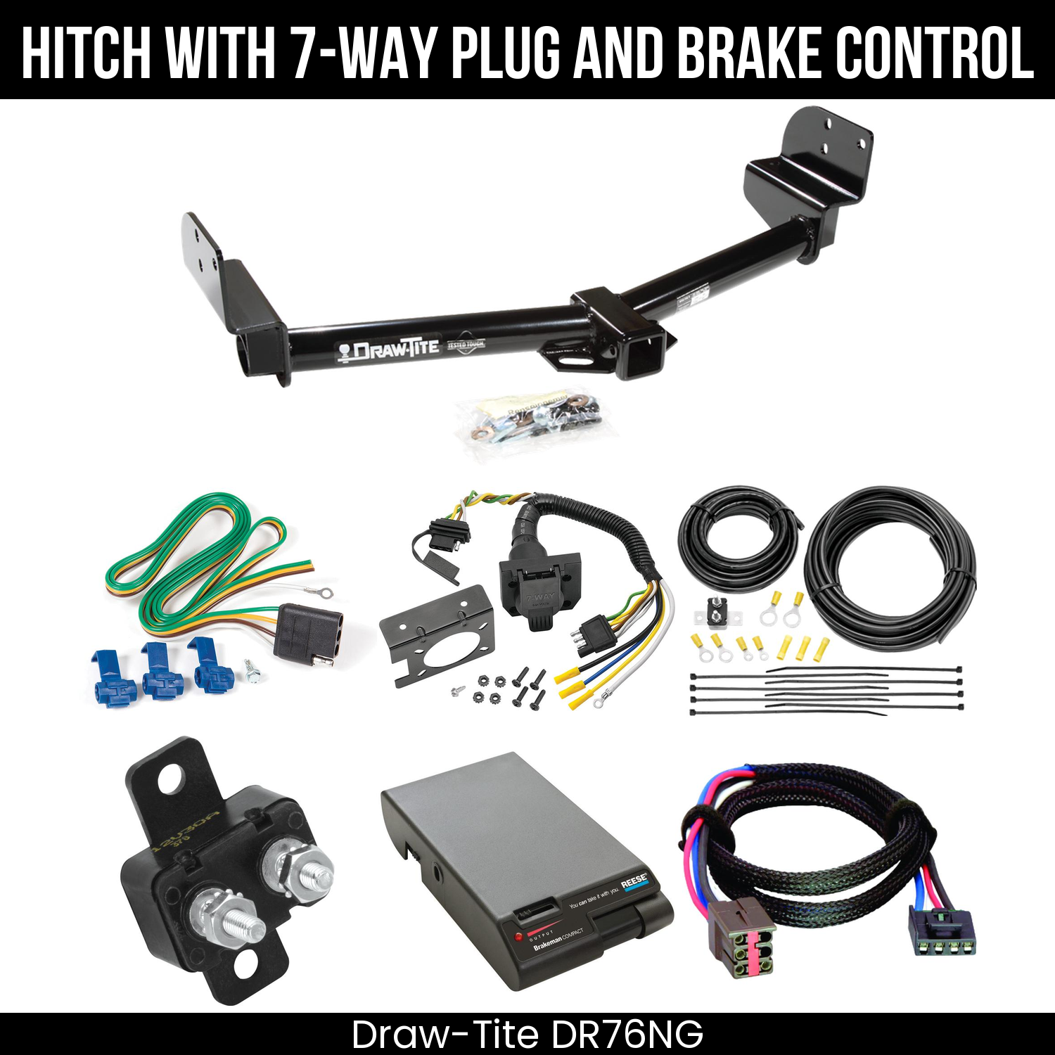 Trailer Hitch , 7-Way , Reese Brakeman Brake Control