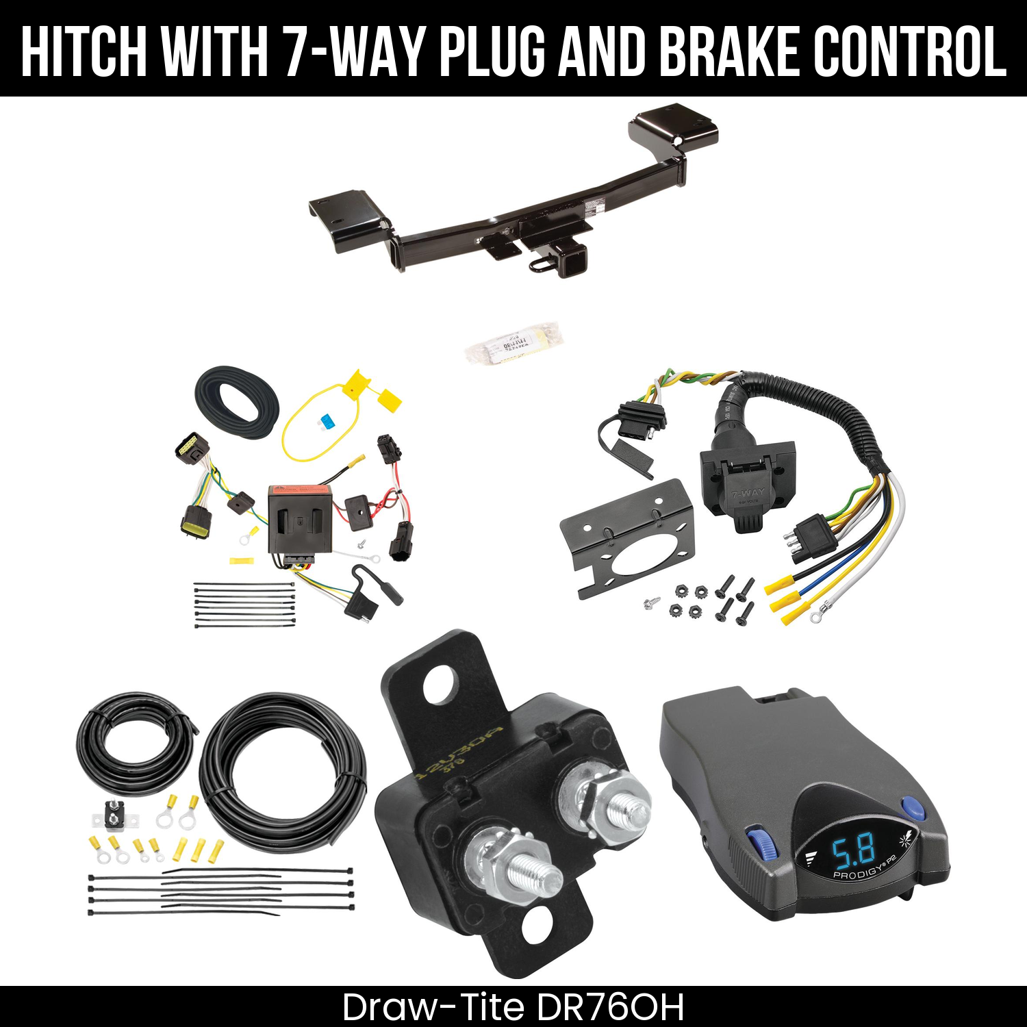 Trailer Hitch , 7-Way , Tekonsha Prodigy P2 Brake Control