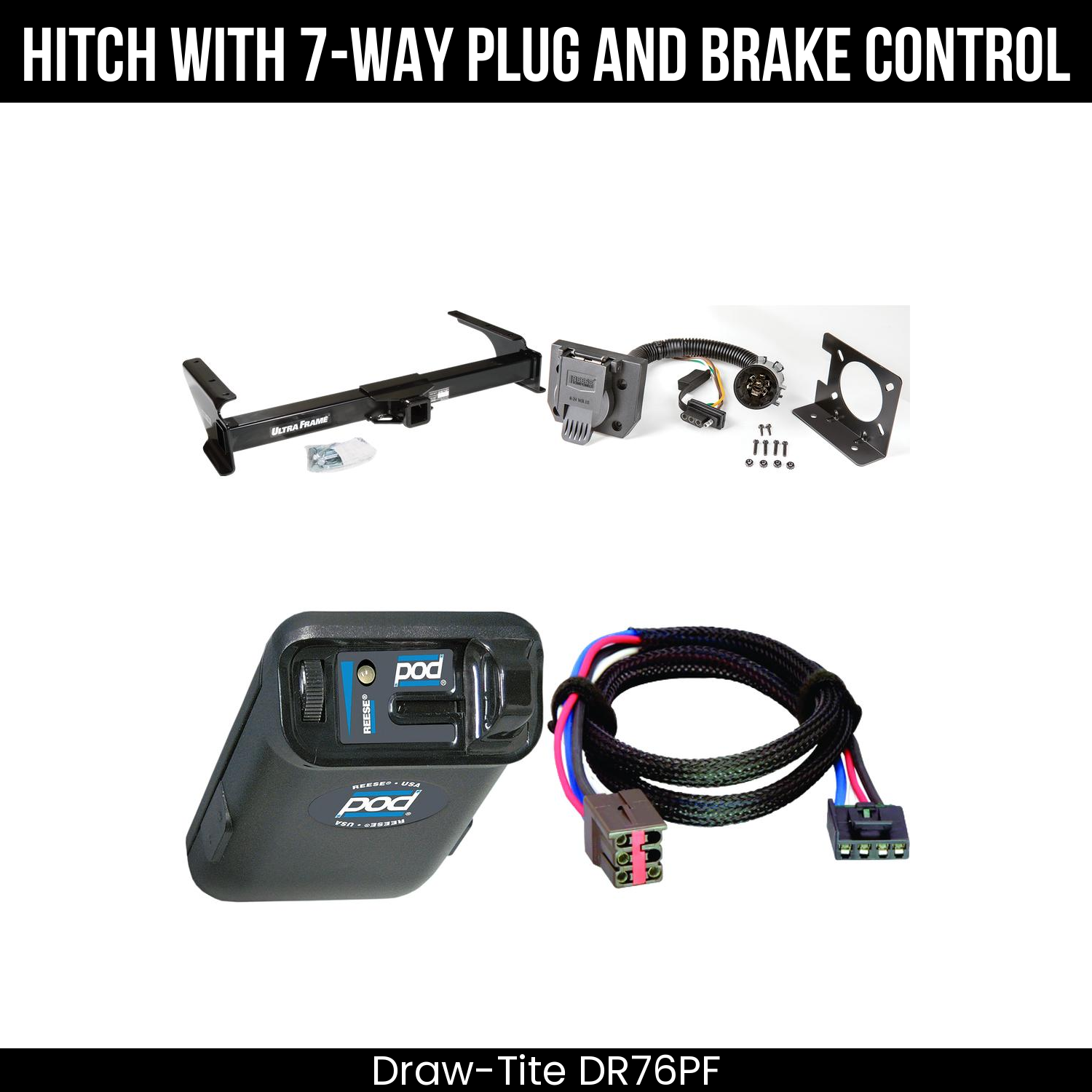 Trailer Hitch , 7-Way , Reese POD Brake Control