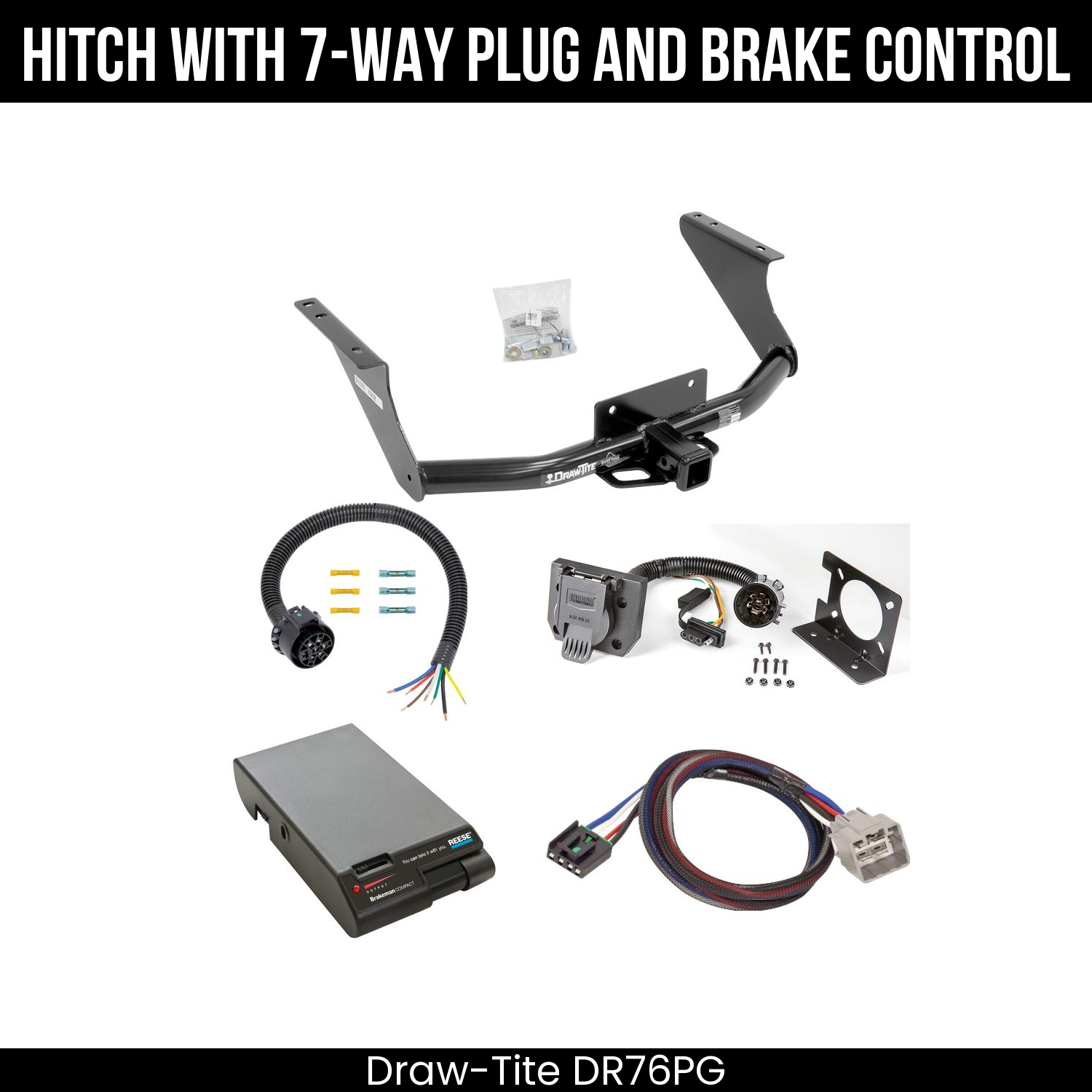 Trailer Hitch , 7-Way , Reese Brakeman Brake Control