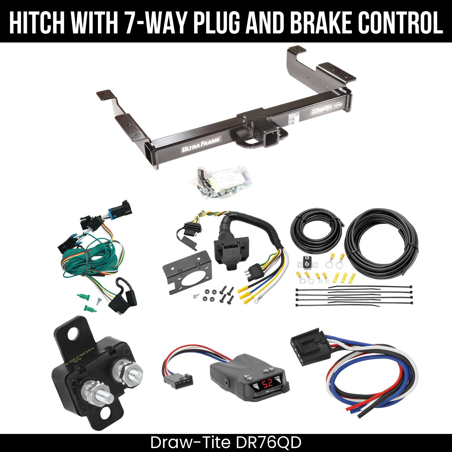 Trailer Hitch , 7-Way , Tekonsha Brakeman IV Brake Control