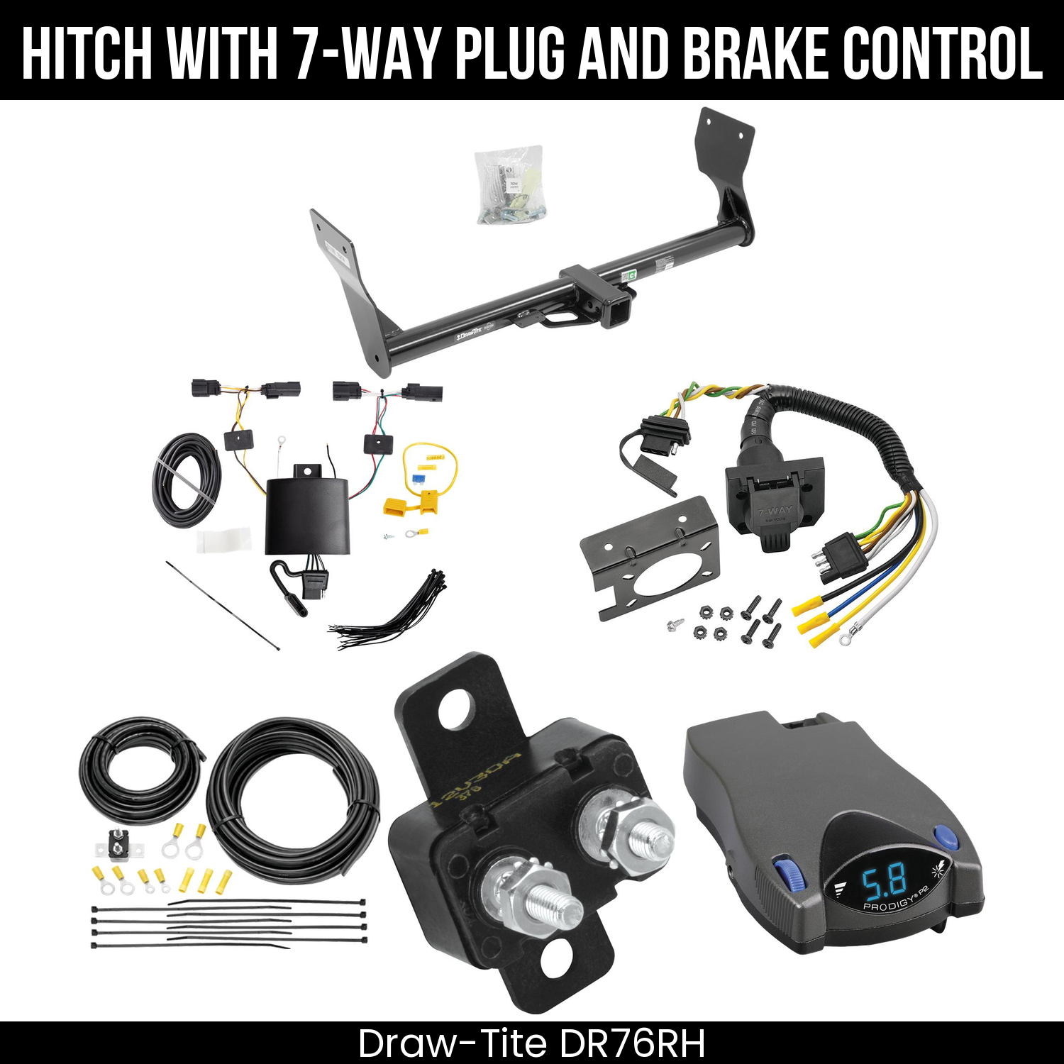 Trailer Hitch , 7-Way , Tekonsha Prodigy P2 Brake Control