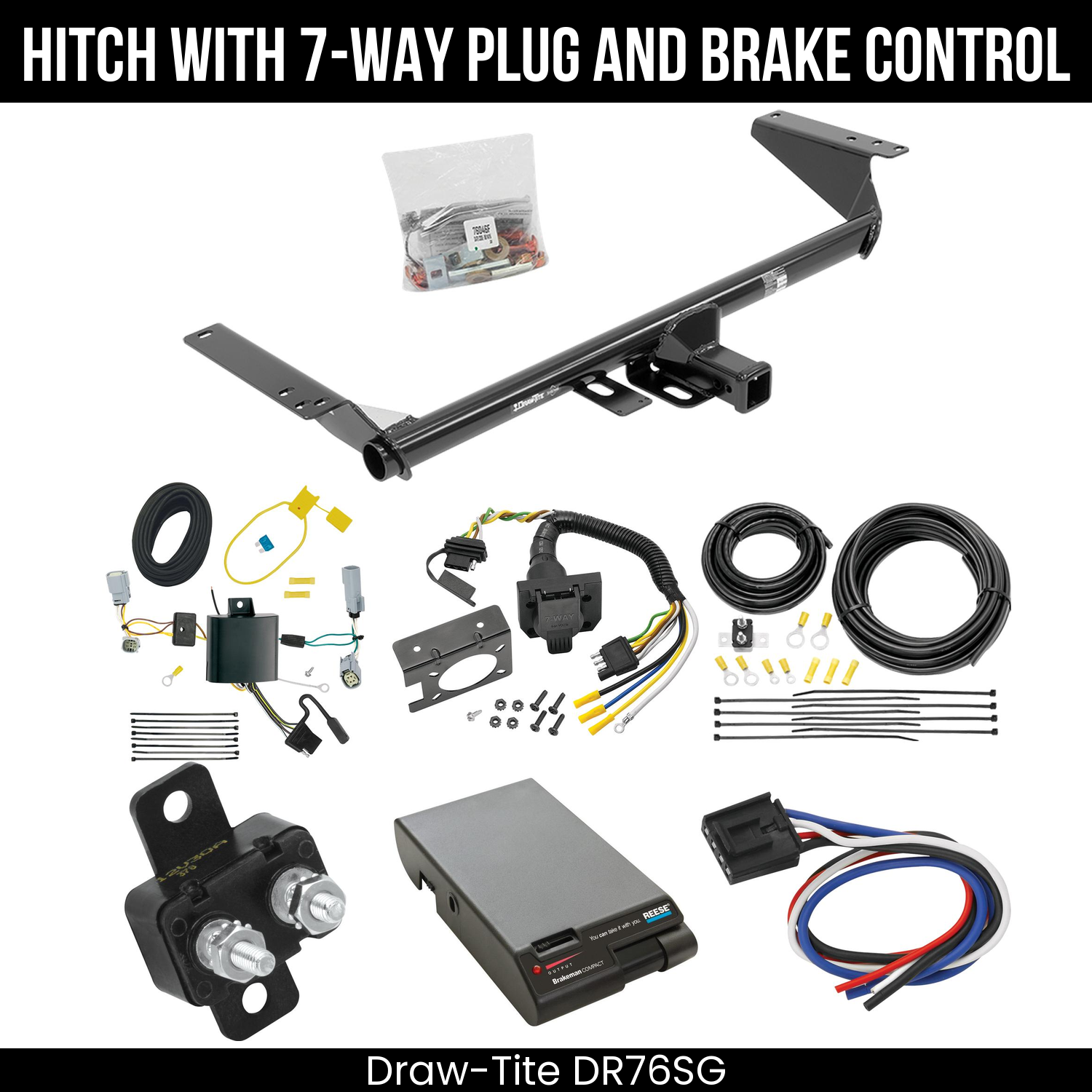 Trailer Hitch , 7-Way , Reese Brakeman Brake Control