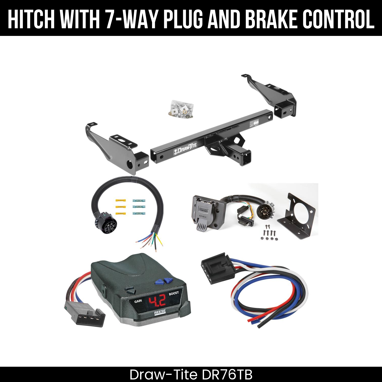 Trailer Hitch , 7-Way , Reese Brake EVN Control