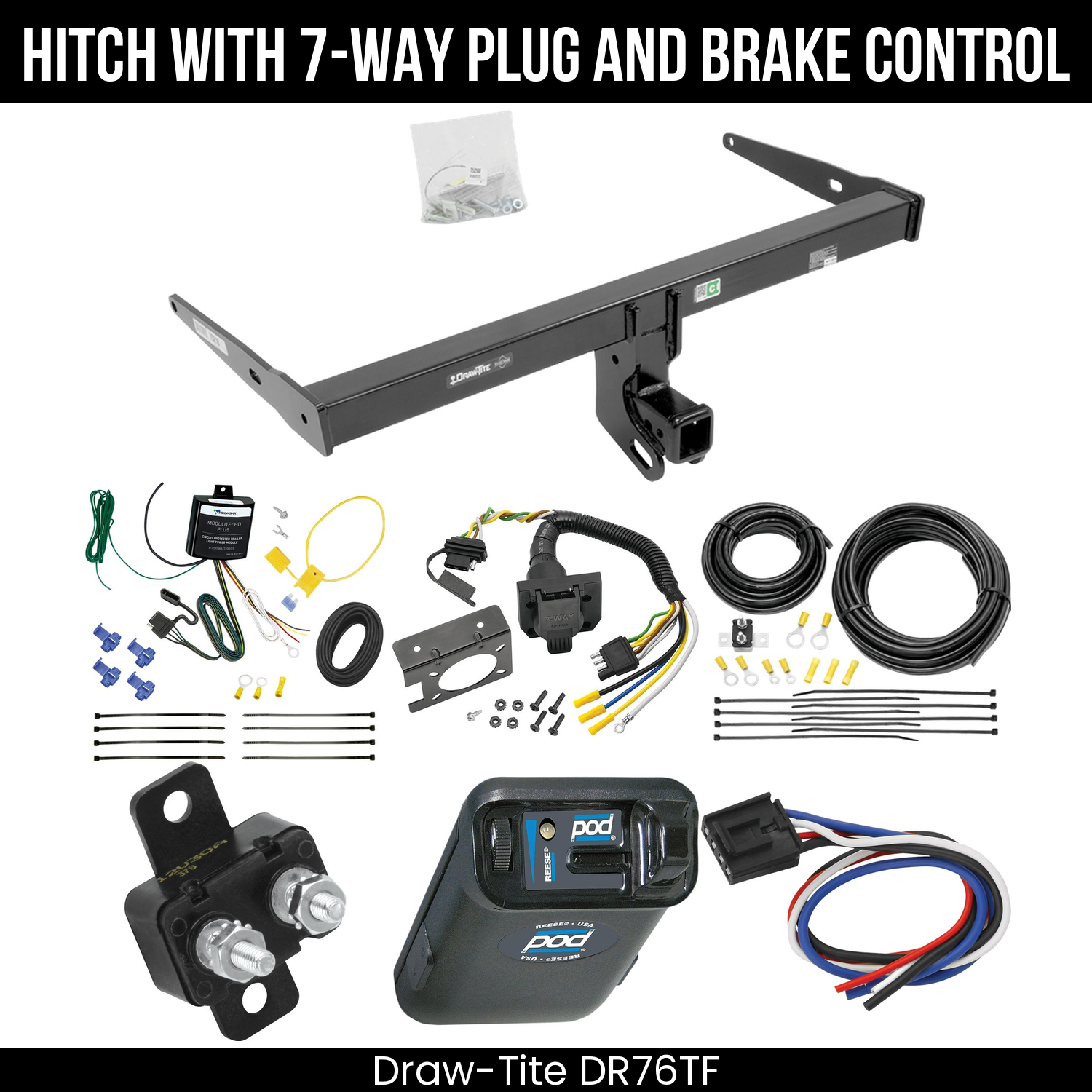 Trailer Hitch , 7-Way , Reese POD Brake Control