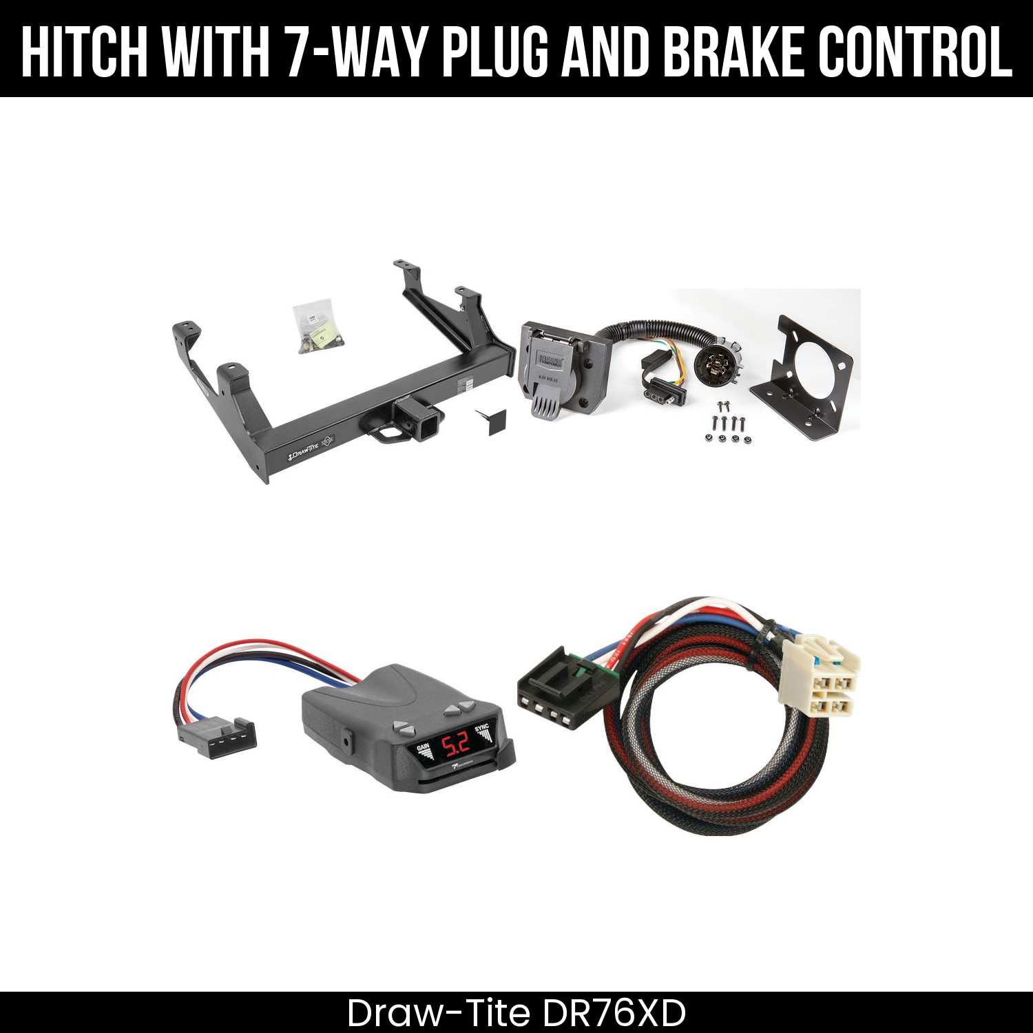 Trailer Hitch , 7-Way , Tekonsha Brakeman IV Brake Control