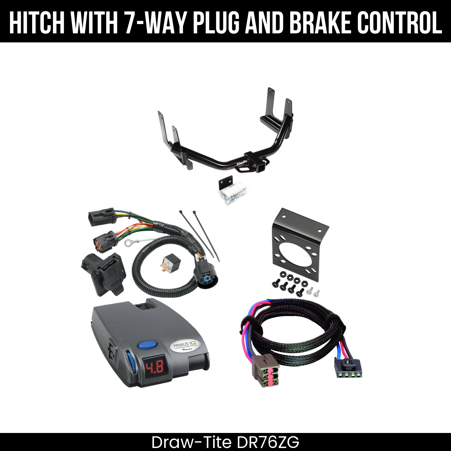 Trailer Hitch , 7-Way , Tekonsha Primus IQ Brake Control