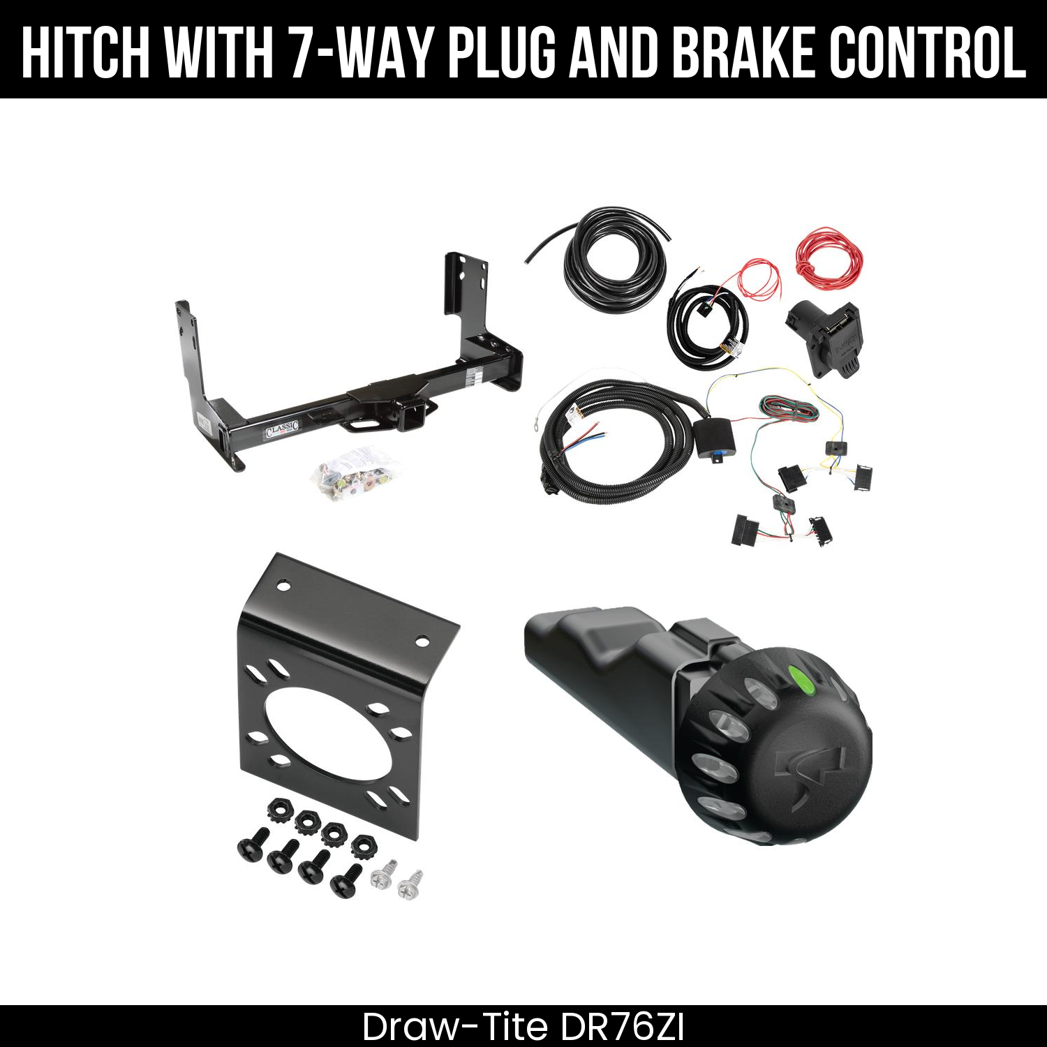 Trailer Hitch , 7-Way , Tekonsha Voyager iD Smart Brake Control