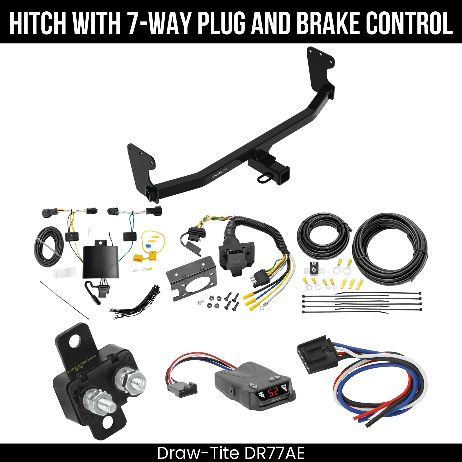 Trailer Hitch , 7-Way , Tekonsha Brakeman IV Brake Control