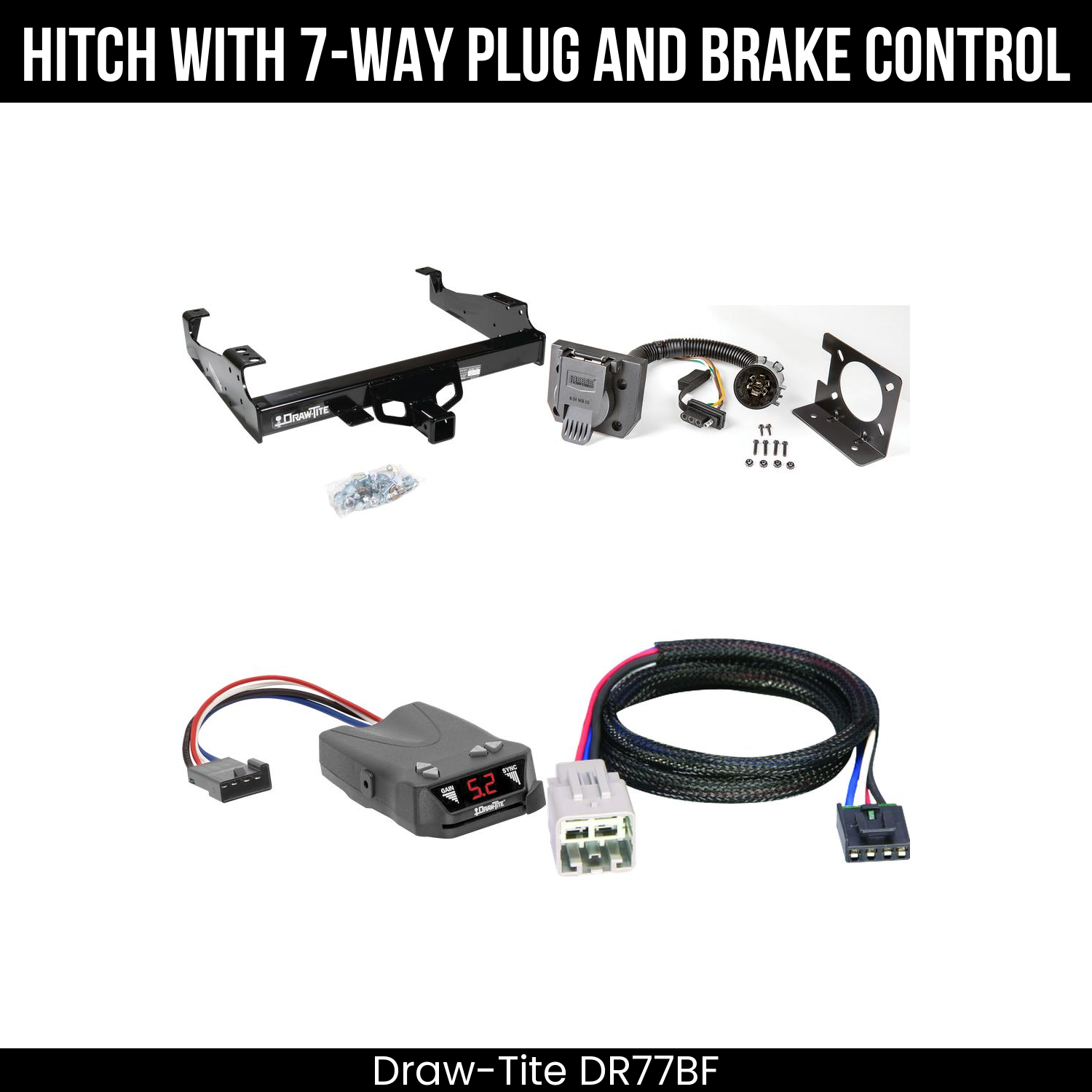 Trailer Hitch , 7-Way , Draw-Tite Activator IV Brake Control
