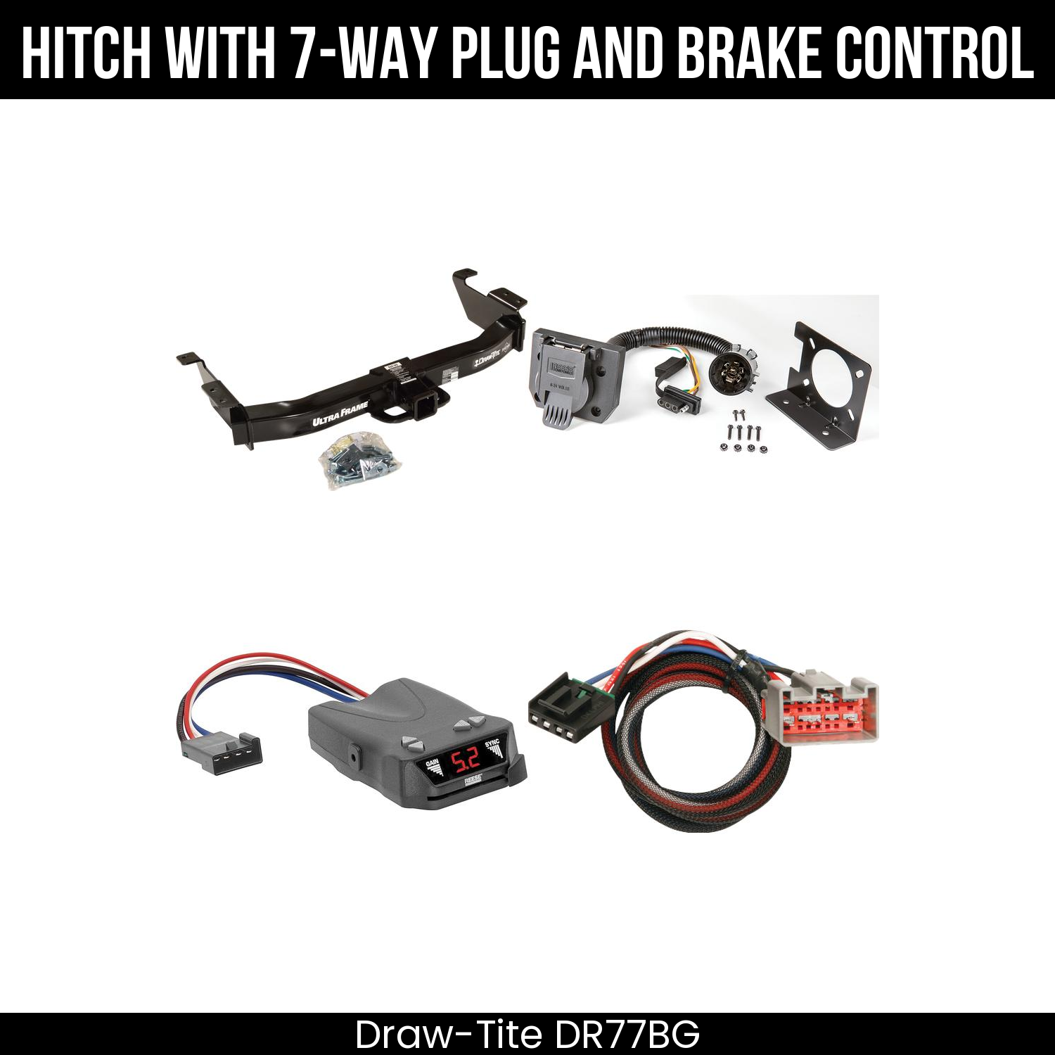 Trailer Hitch , 7-Way , Reese Brakeman IV Brake Control