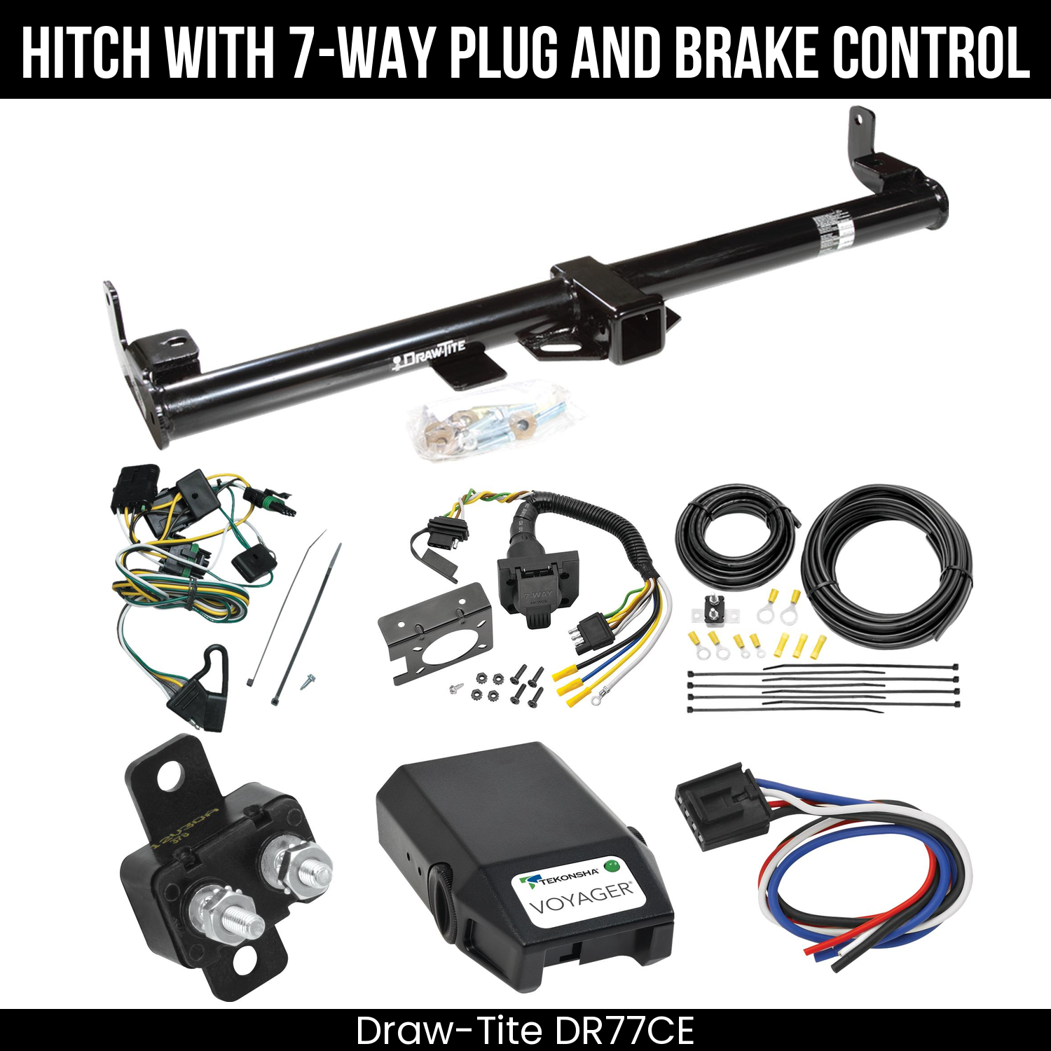 Trailer Hitch , 7-Way , Tekonsha Voyager Brake Control