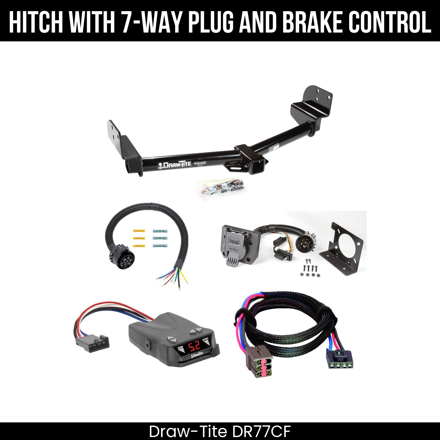 Trailer Hitch , 7-Way , Draw-Tite Activator IV Brake Control