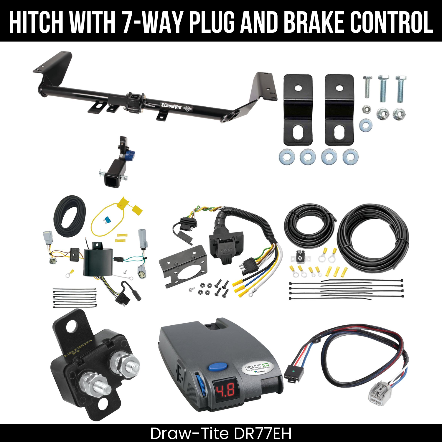 Trailer Hitch , 7-Way , Tekonsha Primus IQ Brake Control