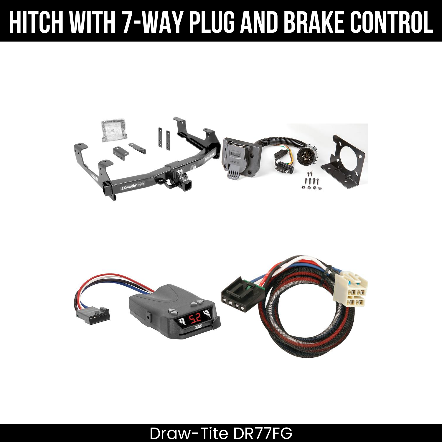 Trailer Hitch , 7-Way , Reese Brakeman IV Brake Control