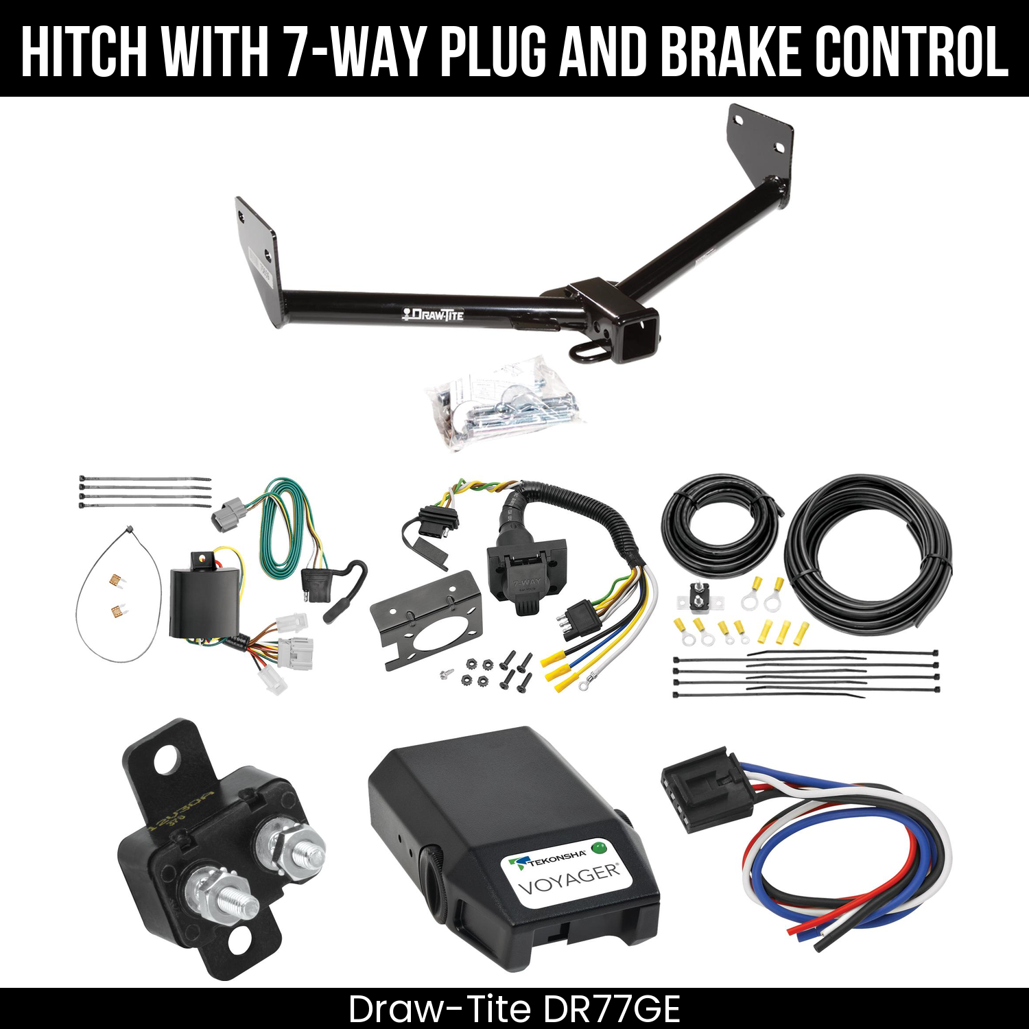 Trailer Hitch , 7-Way , Tekonsha Voyager Brake Control