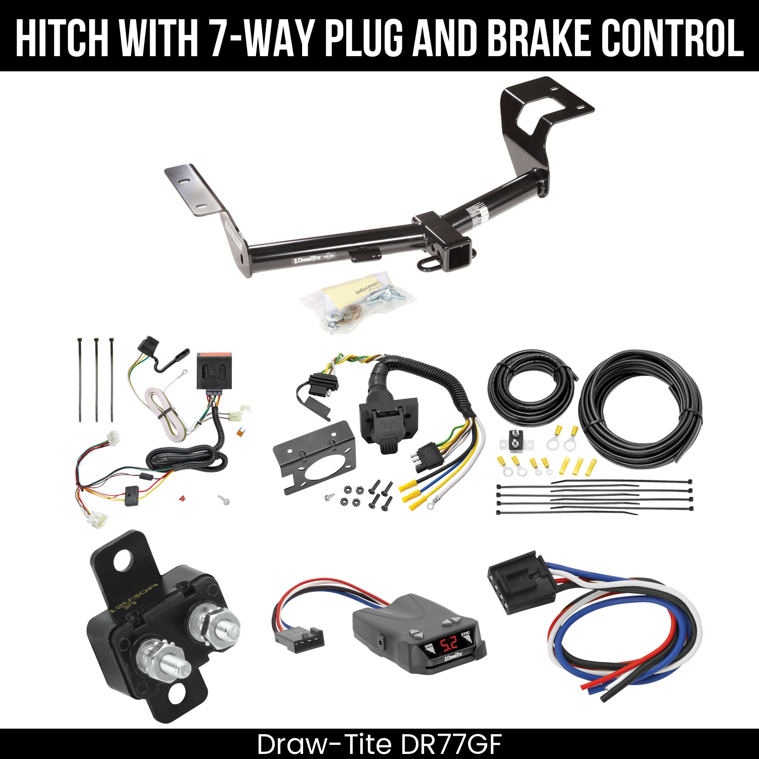 Trailer Hitch , 7-Way , Draw-Tite Activator IV Brake Control