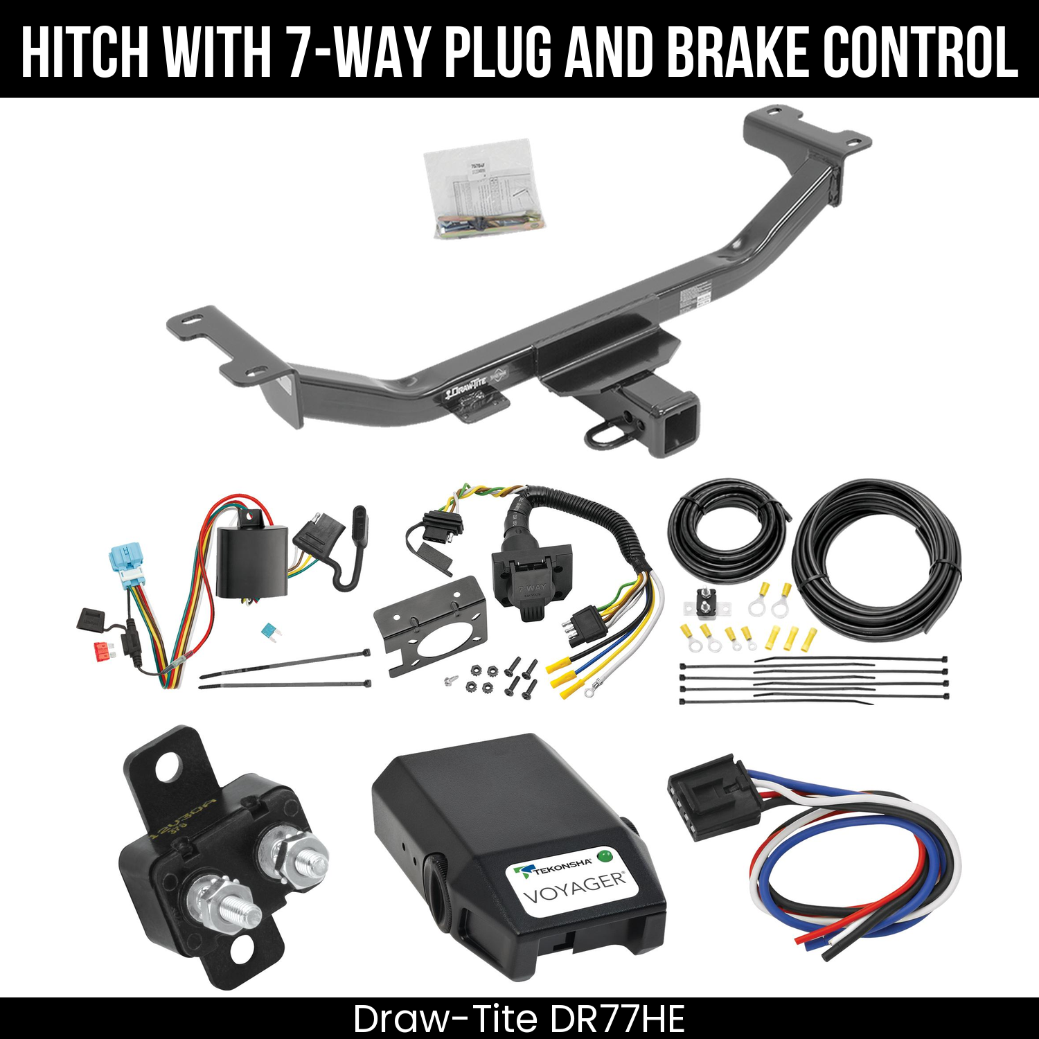Trailer Hitch , 7-Way , Tekonsha Voyager Brake Control