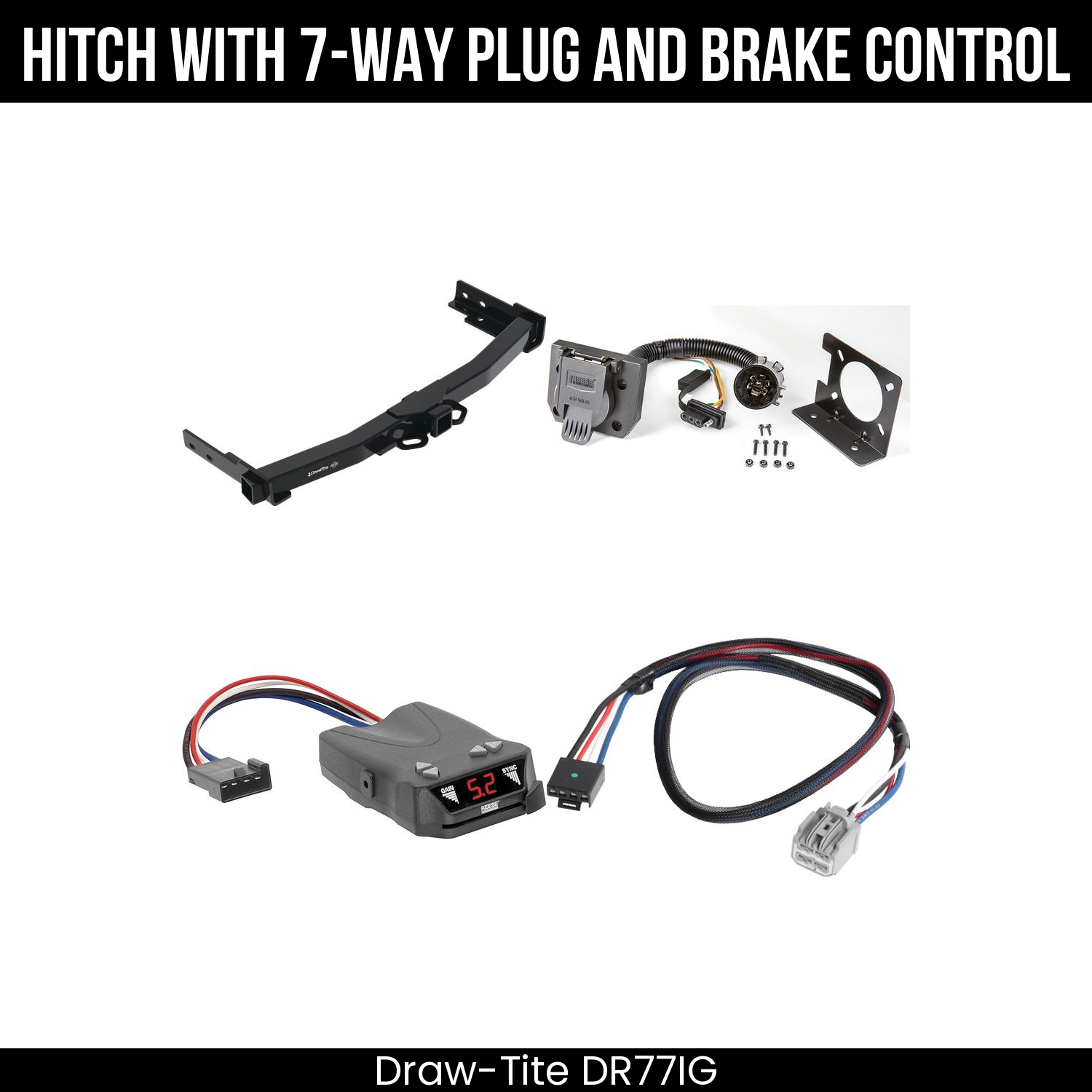 Trailer Hitch , 7-Way , Reese Brakeman IV Brake Control