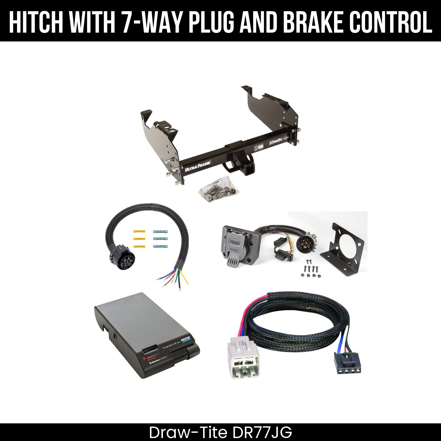 Trailer Hitch , 7-Way , Reese Brakeman Brake Control