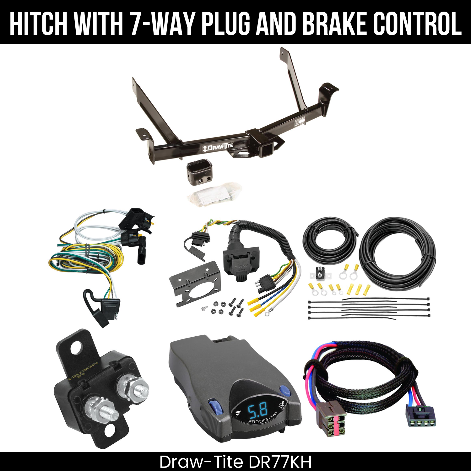 Trailer Hitch , 7-Way , Tekonsha Prodigy P2 Brake Control