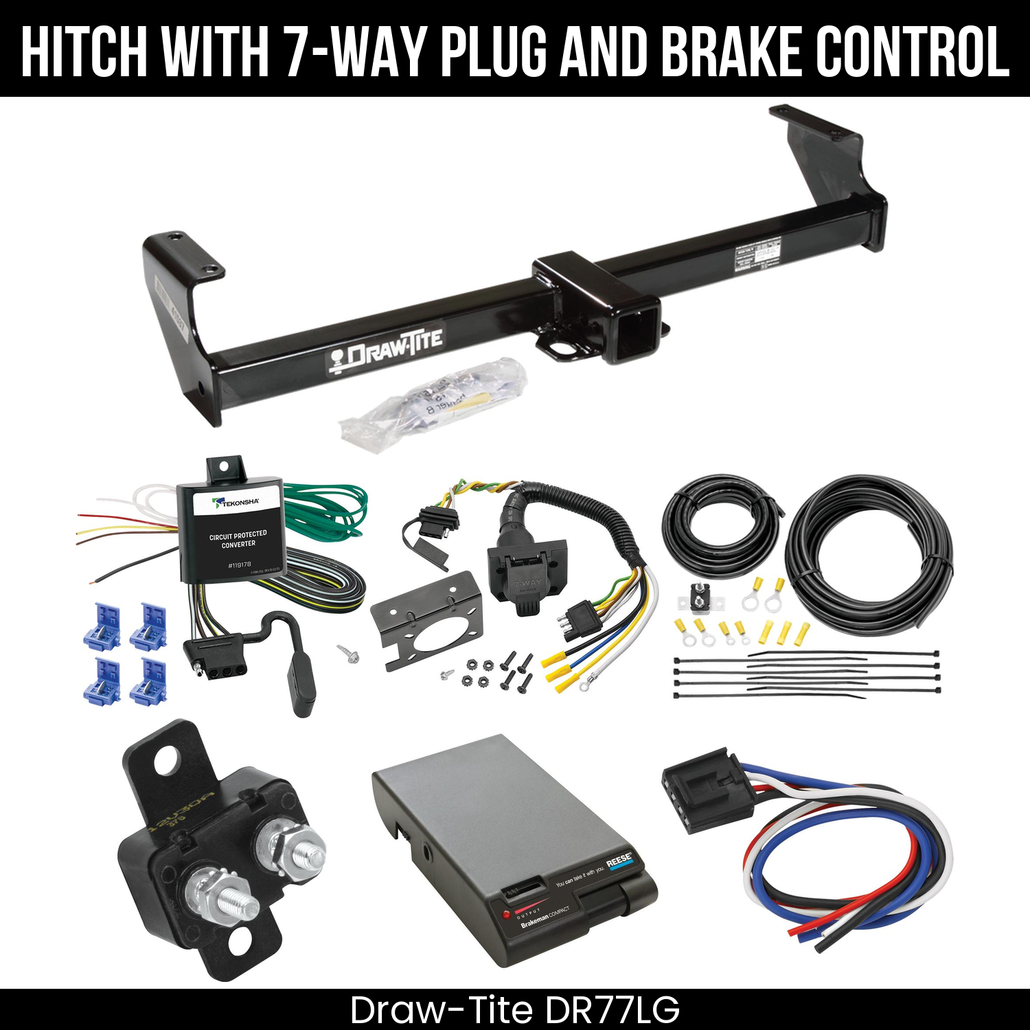 Trailer Hitch , 7-Way , Reese Brakeman Brake Control
