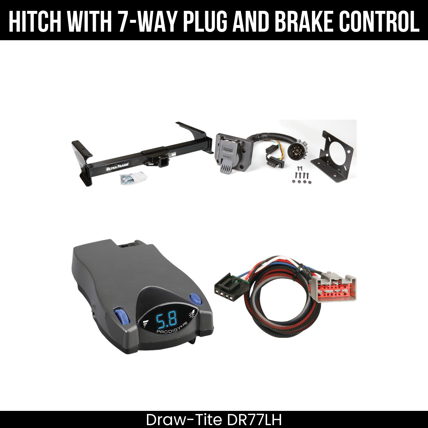 Trailer Hitch , 7-Way , Tekonsha Prodigy P2 Brake Control