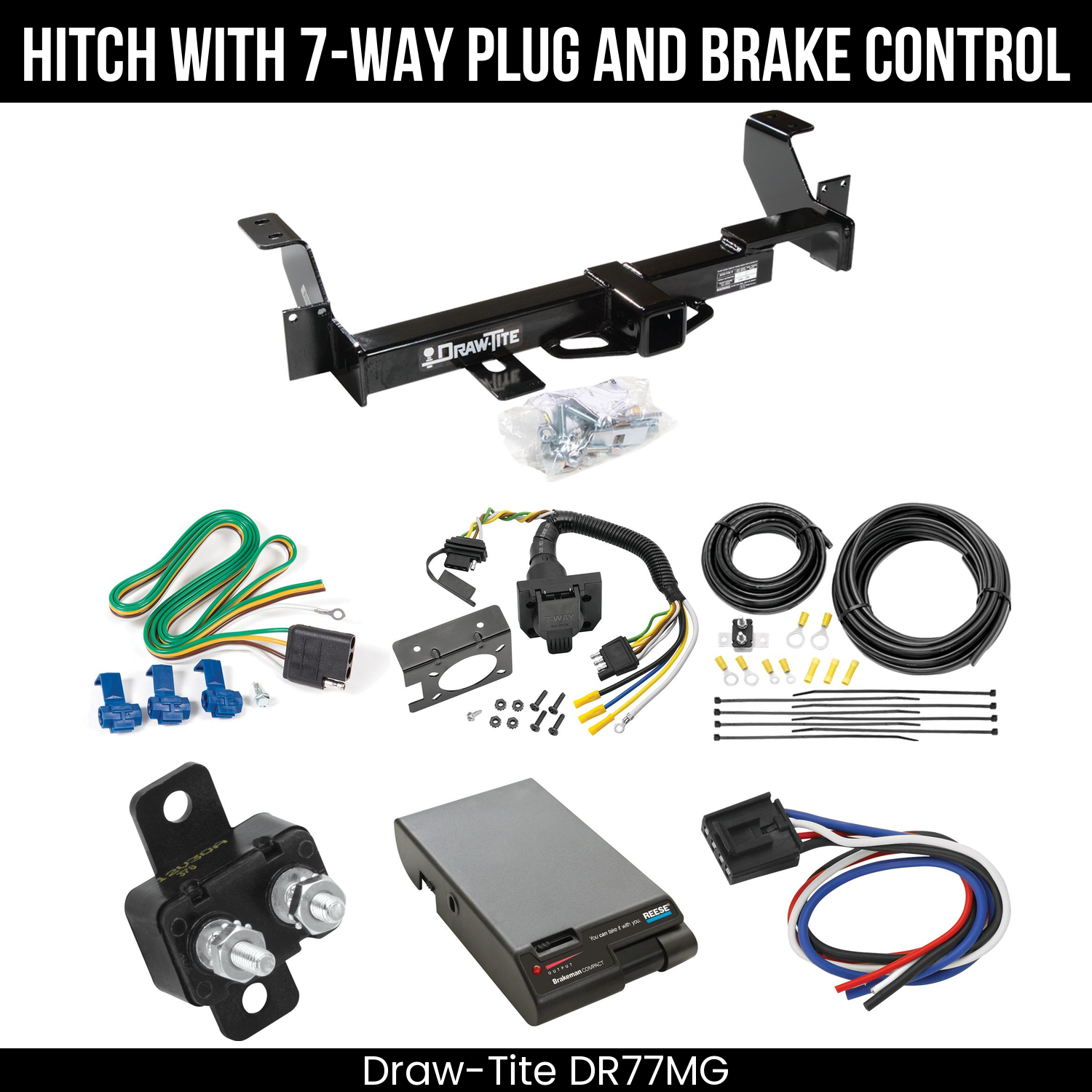 Trailer Hitch , 7-Way , Reese Brakeman Brake Control