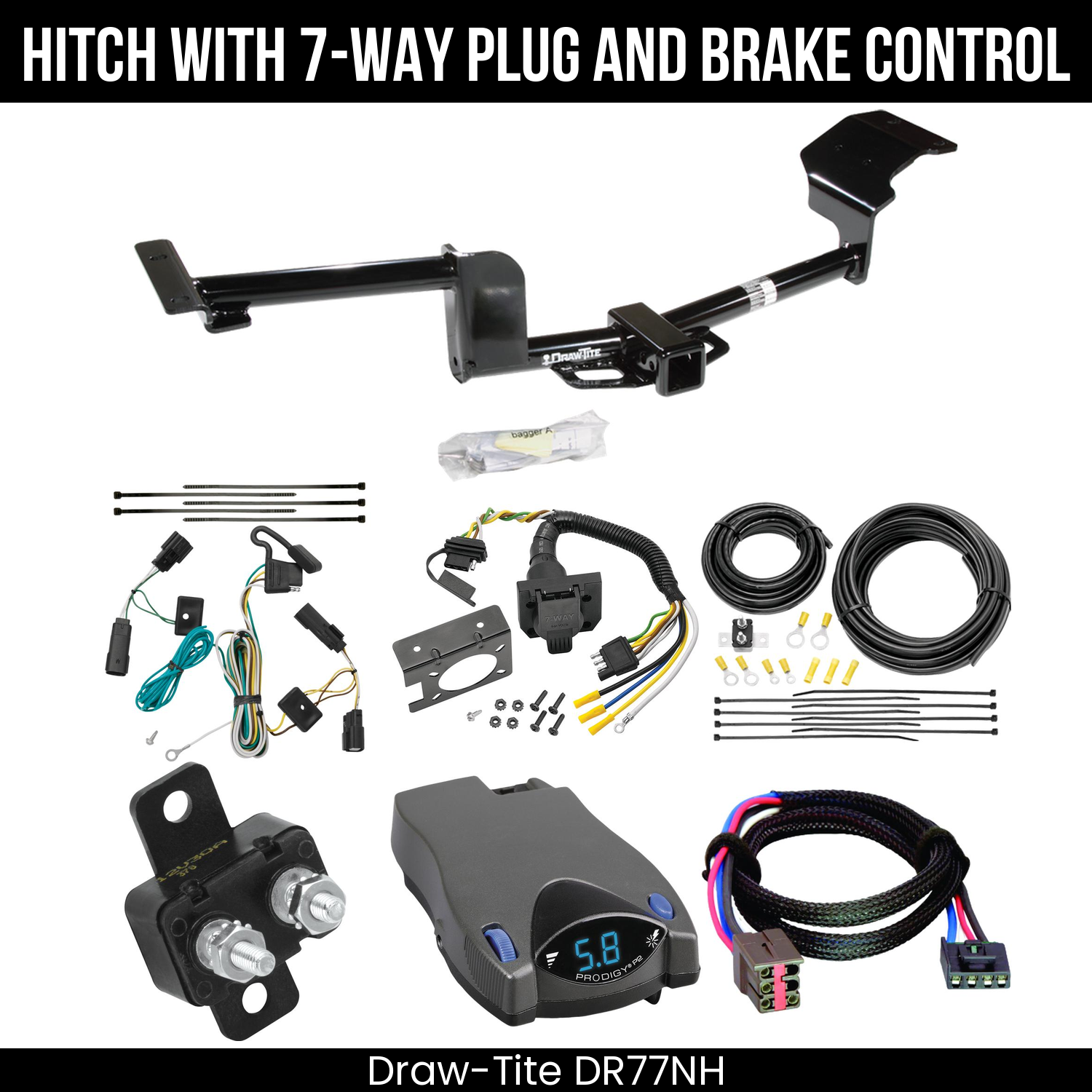 Trailer Hitch , 7-Way , Tekonsha Prodigy P2 Brake Control