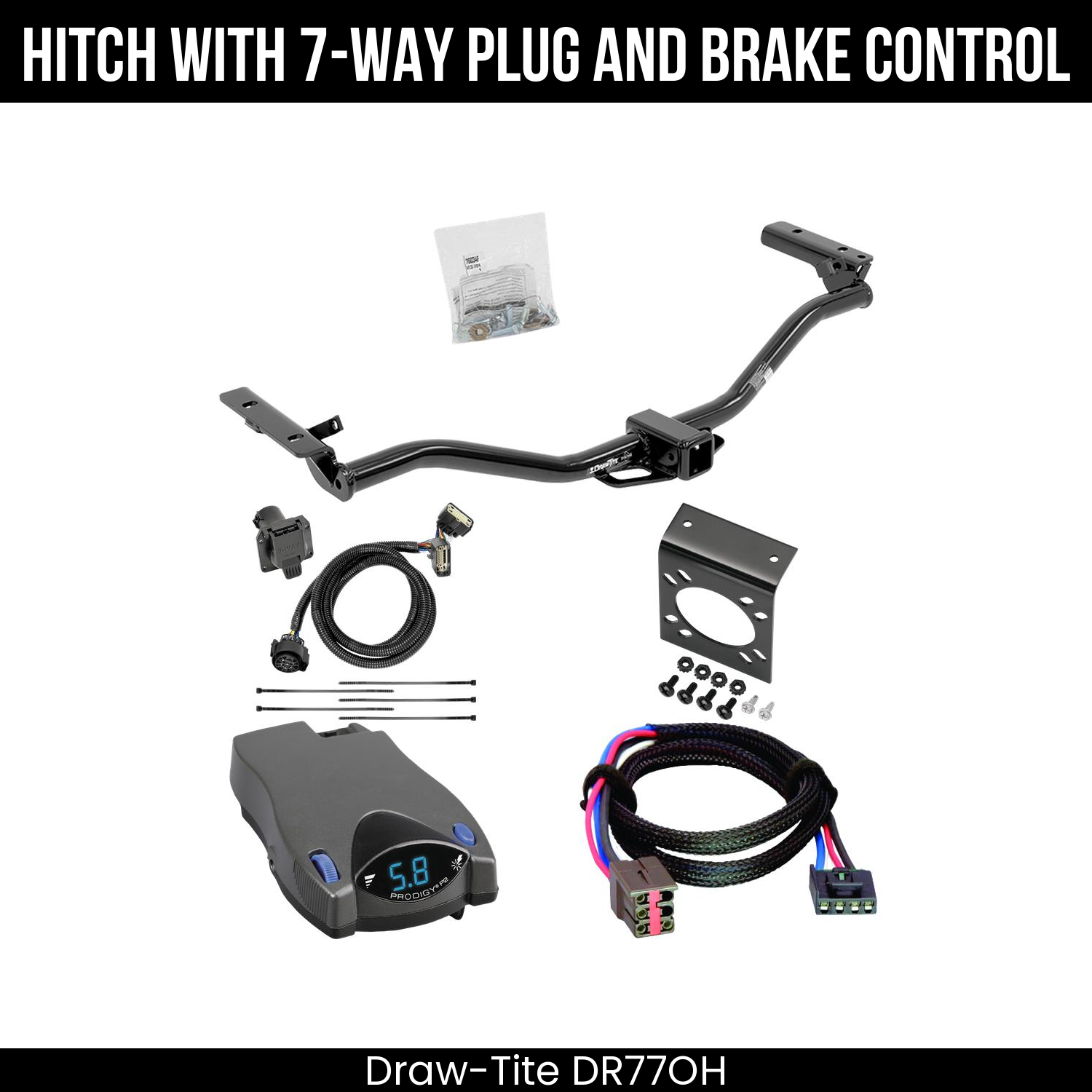 Trailer Hitch , 7-Way , Tekonsha Prodigy P2 Brake Control