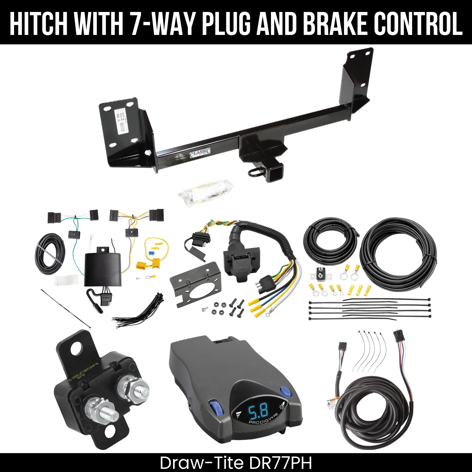 Trailer Hitch , 7-Way , Tekonsha Prodigy P2 Brake Control