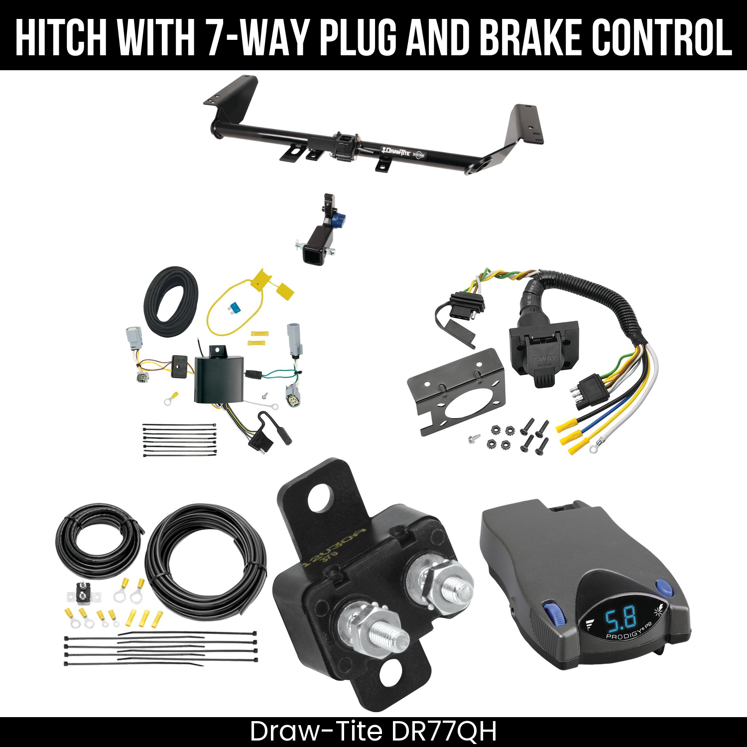 Trailer Hitch , 7-Way , Tekonsha Prodigy P2 Brake Control
