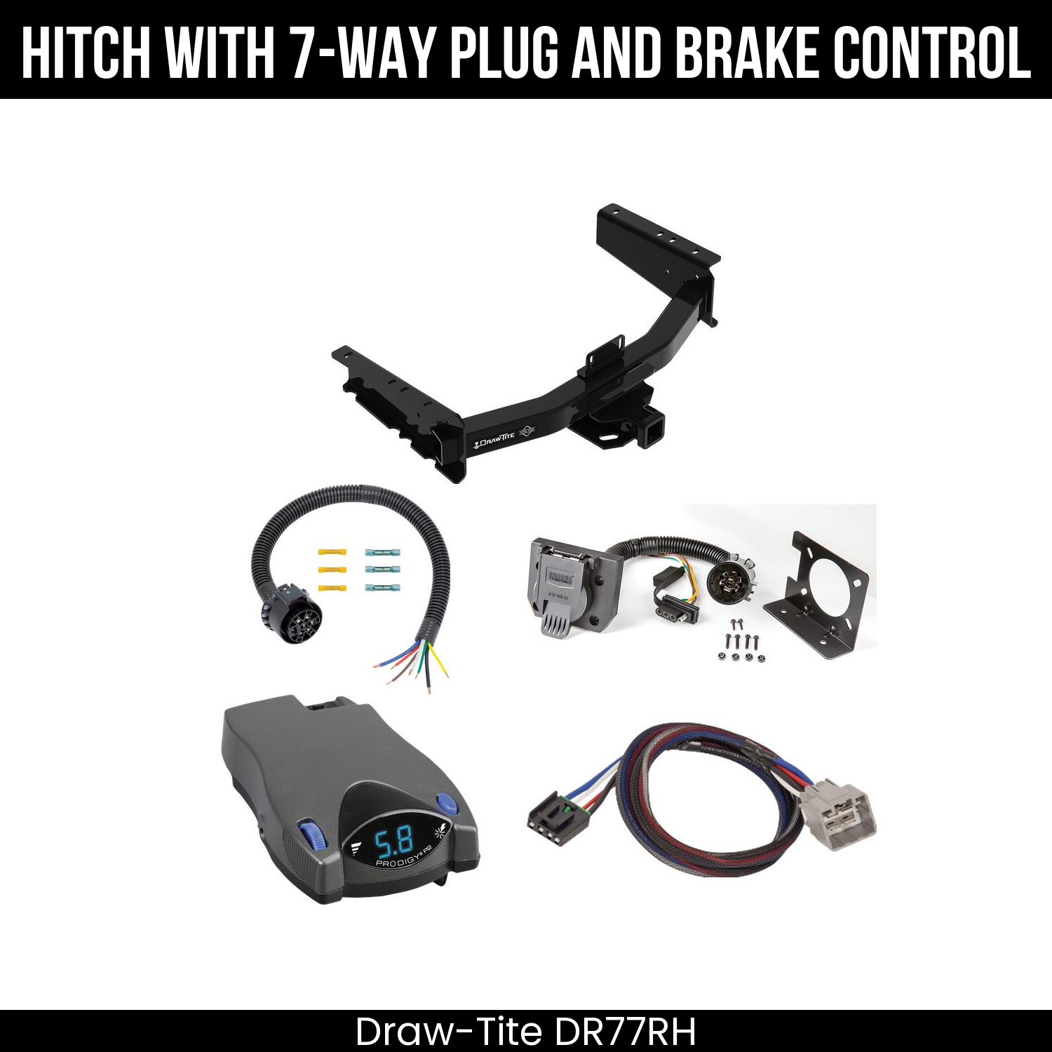 Trailer Hitch , 7-Way , Tekonsha Prodigy P2 Brake Control