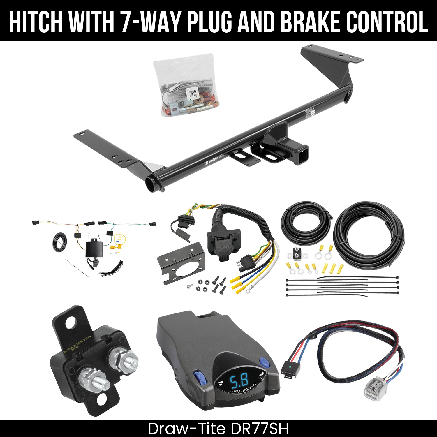 Trailer Hitch , 7-Way , Tekonsha Prodigy P2 Brake Control